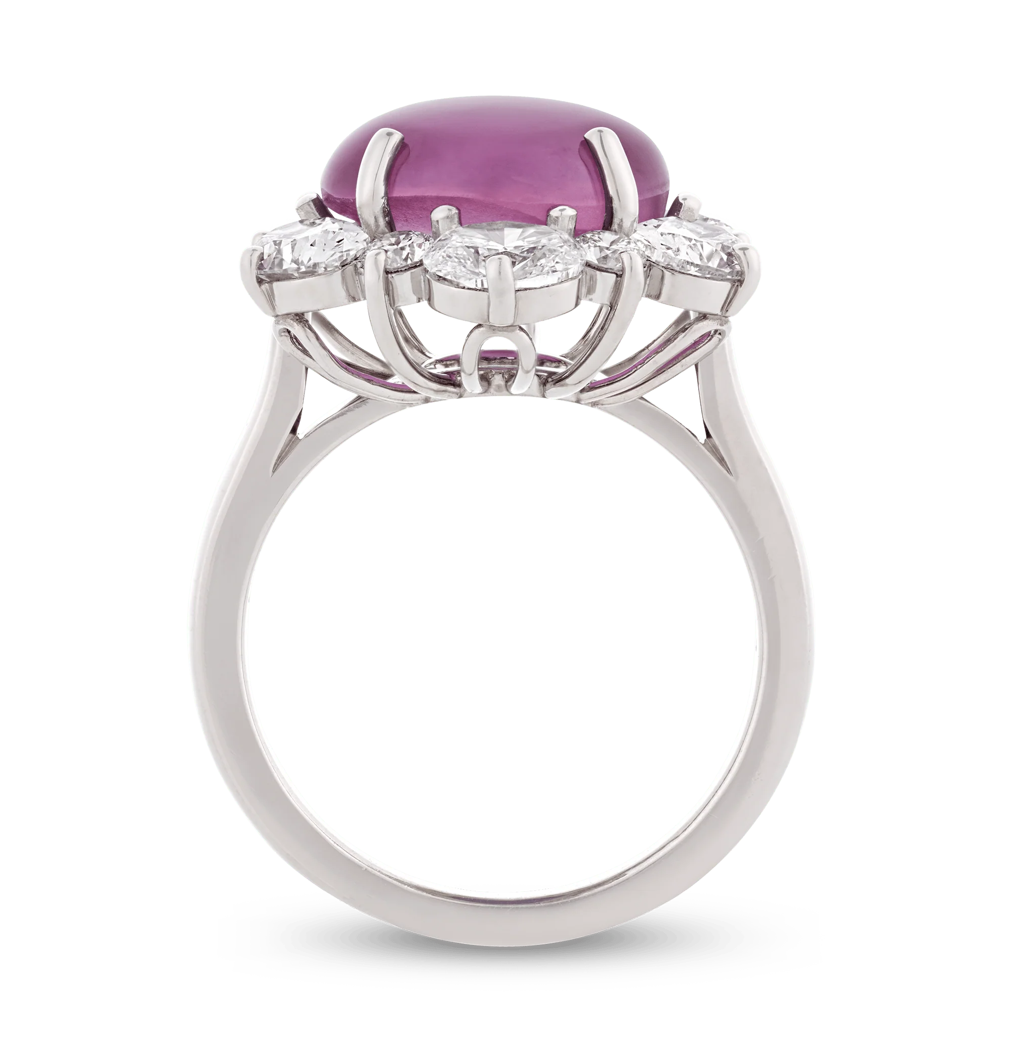 Oscar Heyman Untreated Ceylon Star Ruby Ring, 8.57 Carats - Image 2