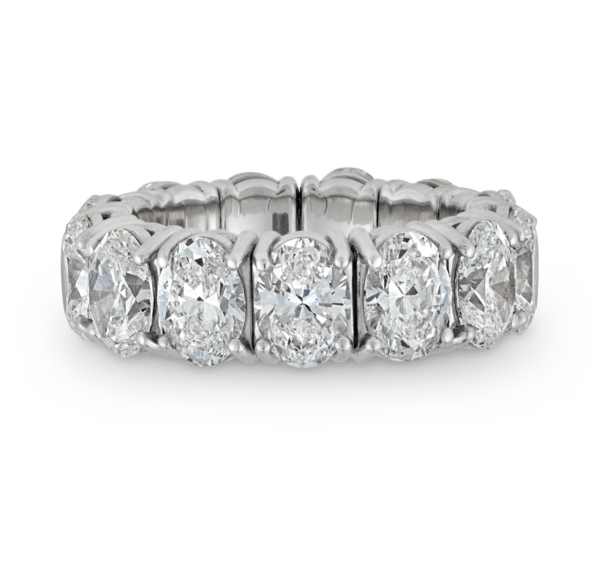 Oval Diamond Eternity Ring, 9.24 Carats