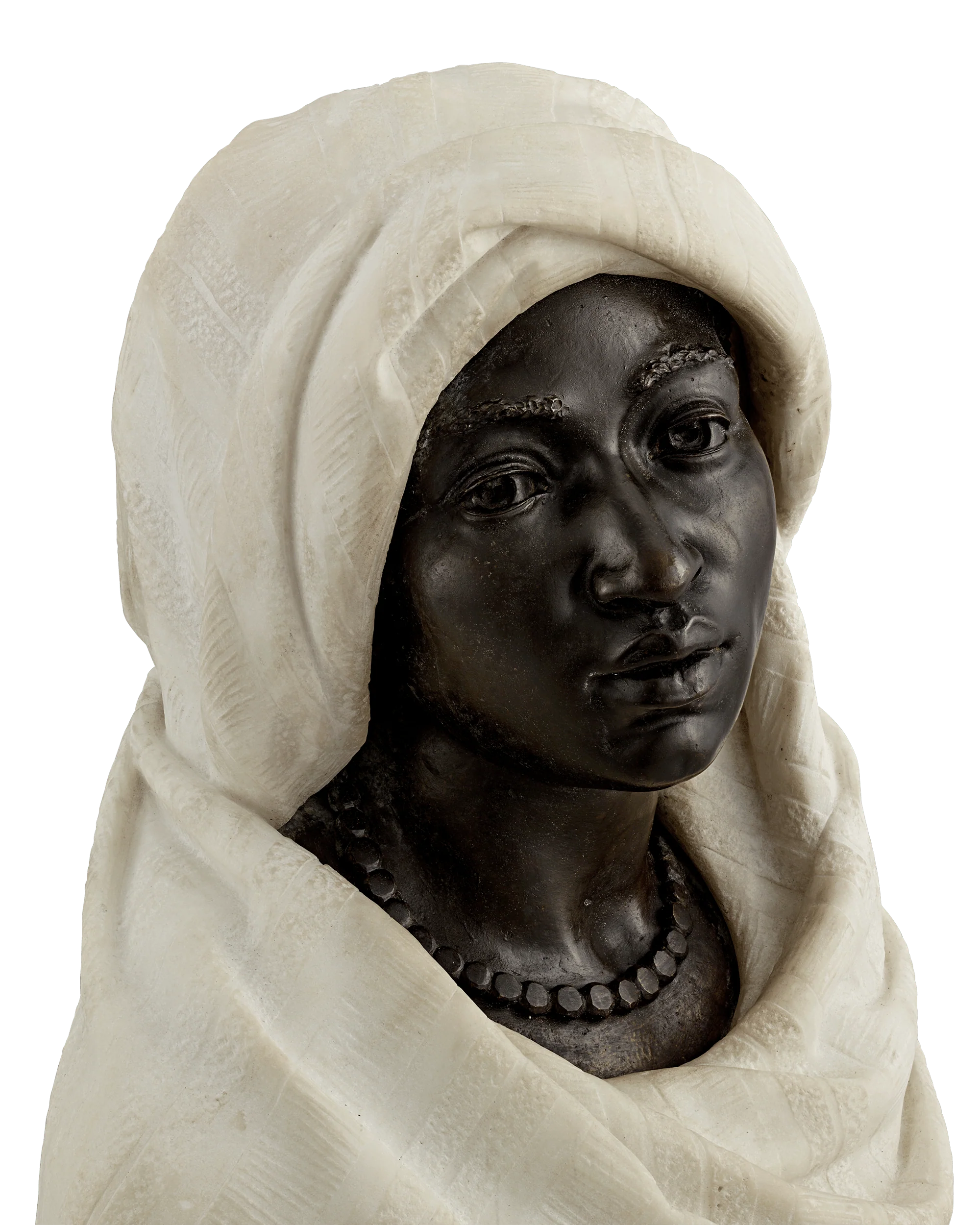 Pair of Bronze and Marble Busts by Henry Dasson and C. Caccia - Image 6