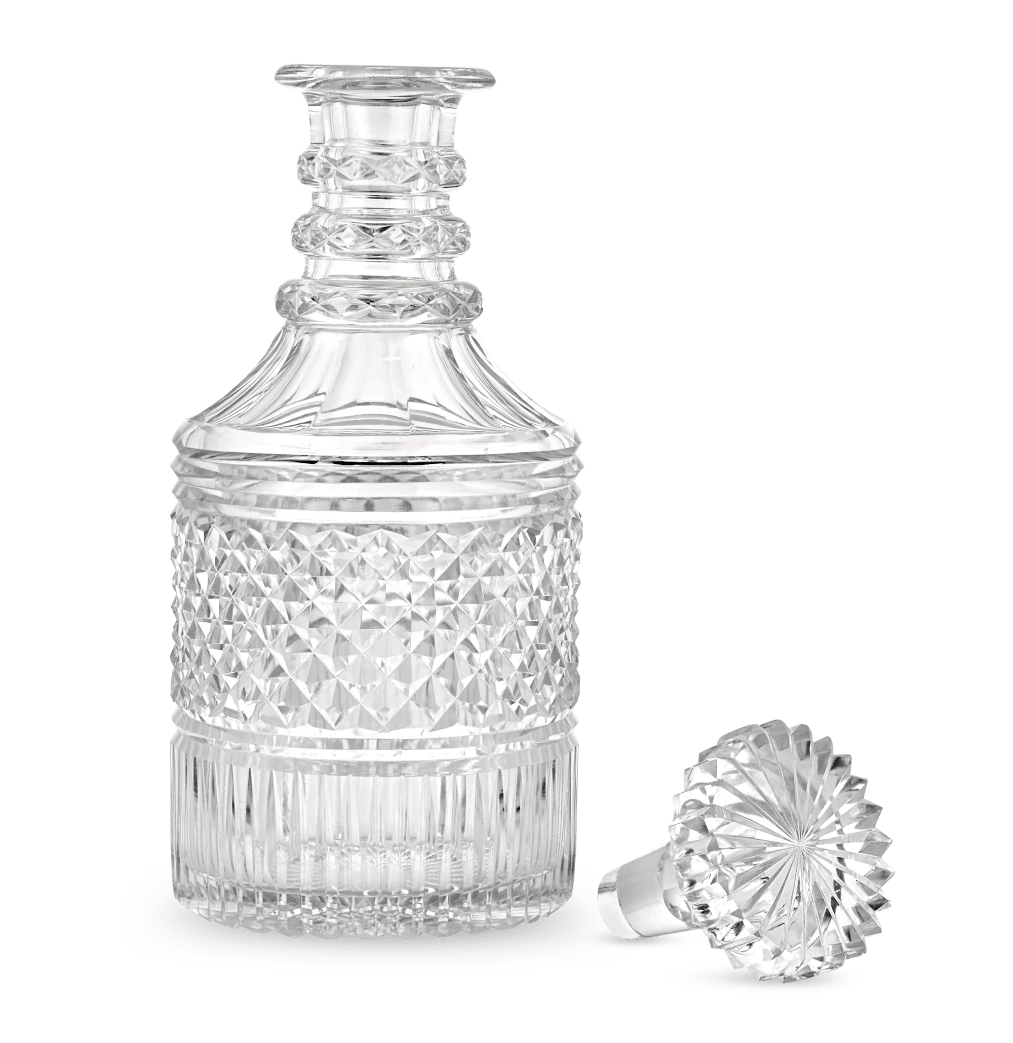 Pair of Cut Glass Decanters - Image 2