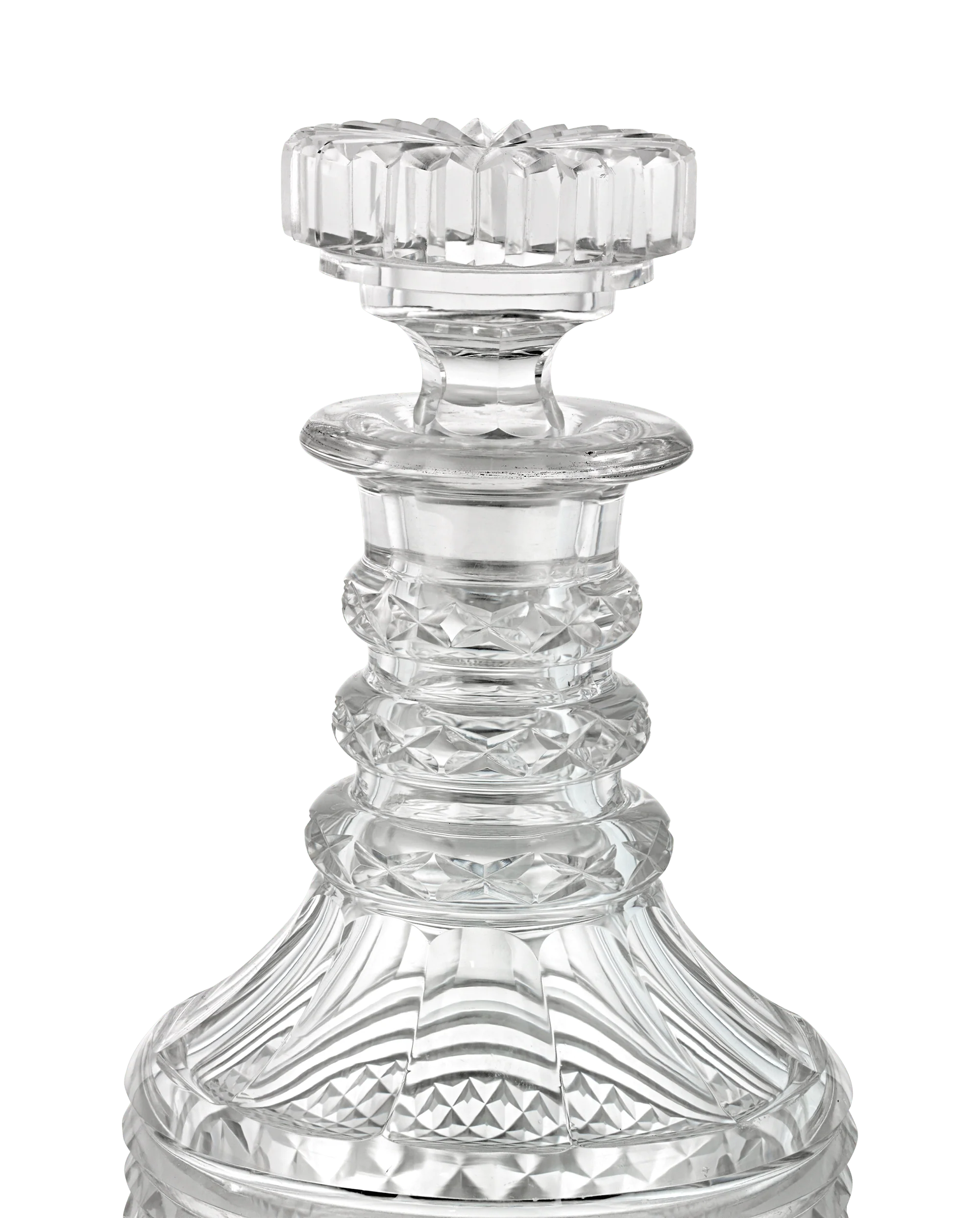 Pair of Cut Glass Decanters - Image 3
