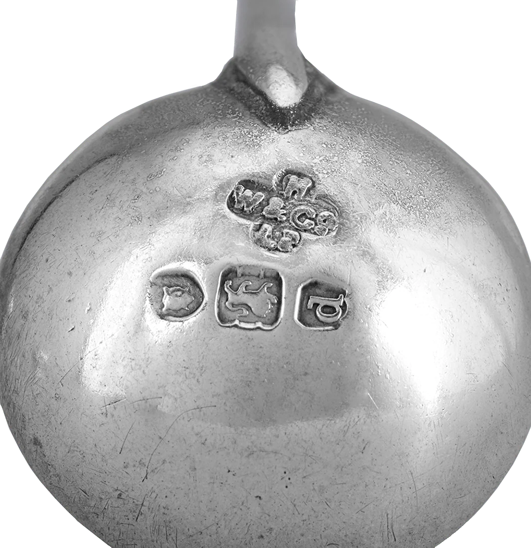 Pair of Edwardian Silver Salt Cellars with Spoons - Image 4