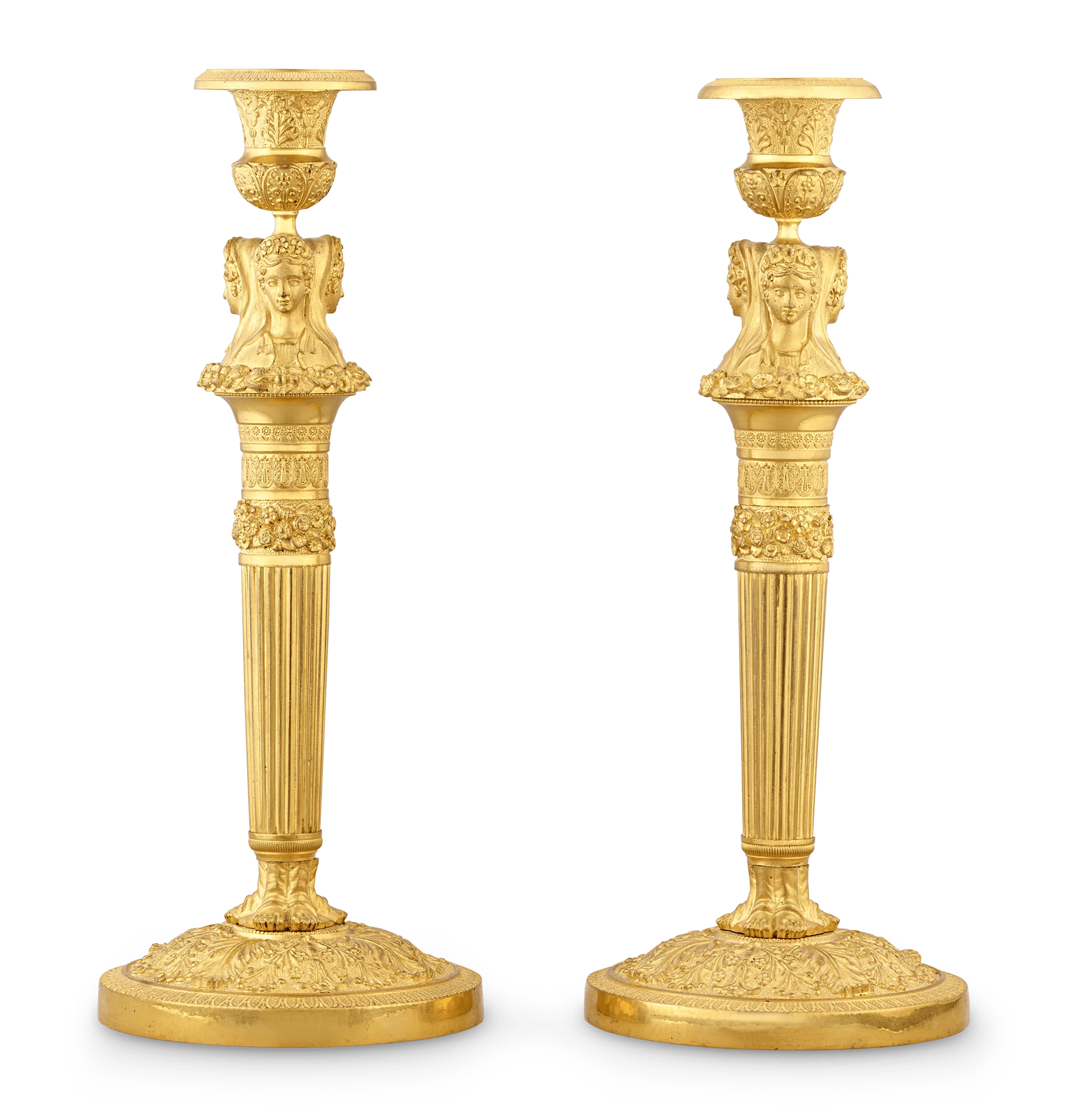 Pair of Empire Candlesticks by Claude Galle - Image 2