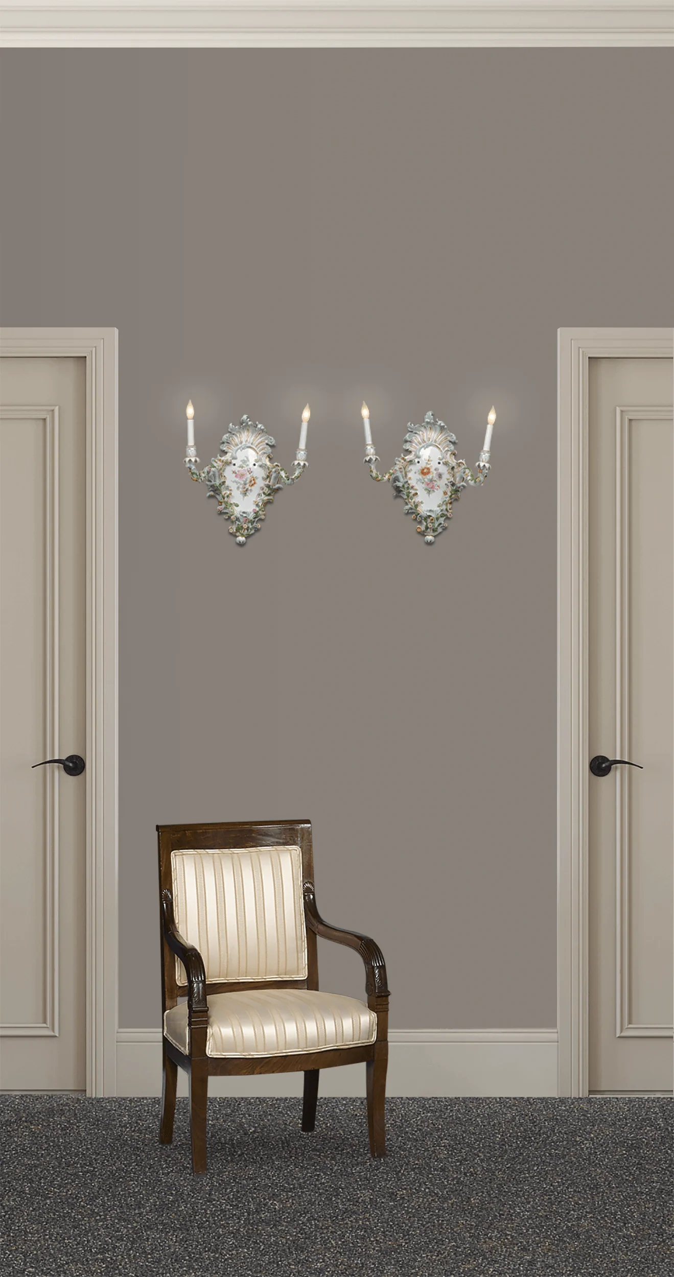 Pair of Meissen Porcelain Sconces - Image 4