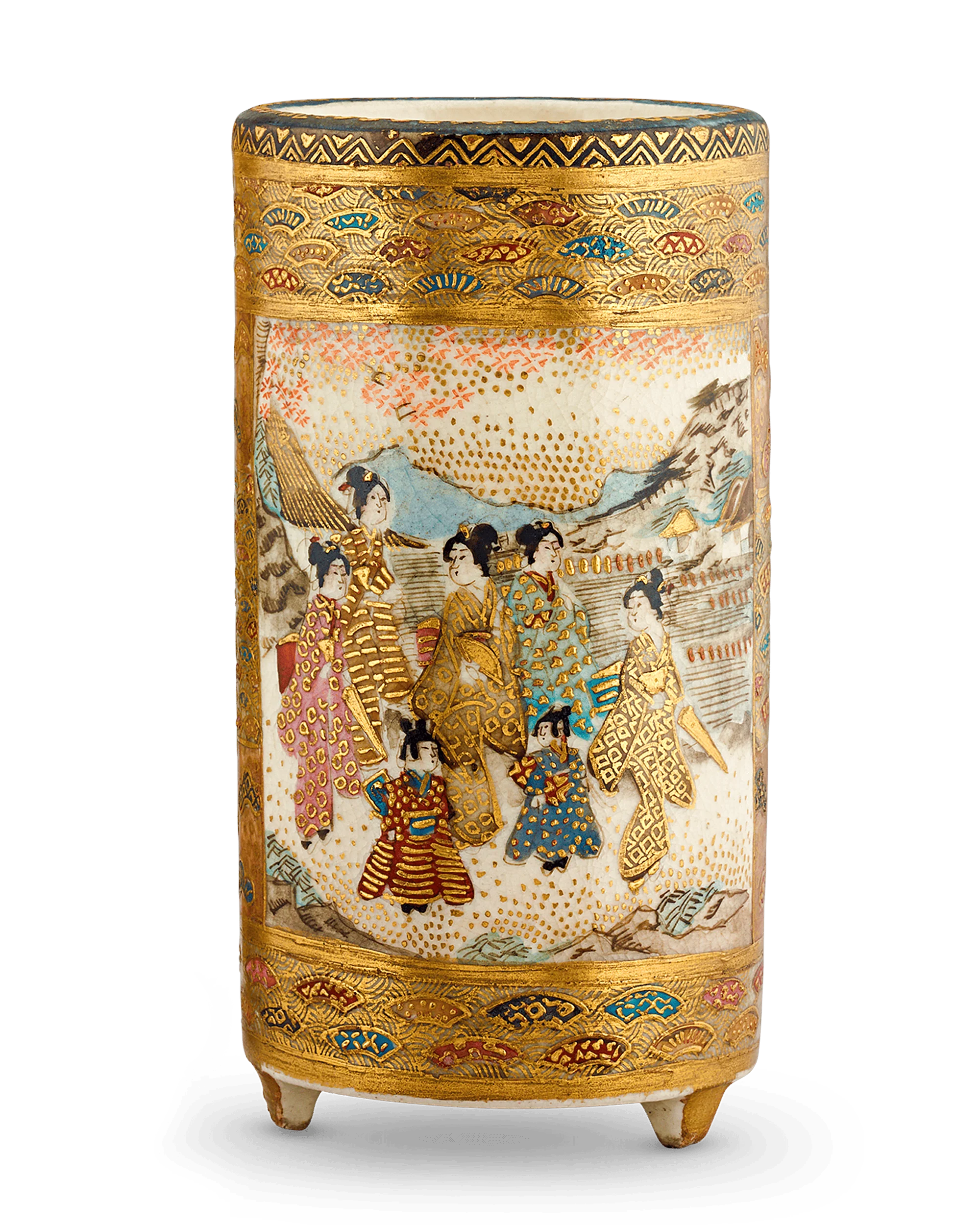 Pair of Satsuma Sake Cups - Image 2