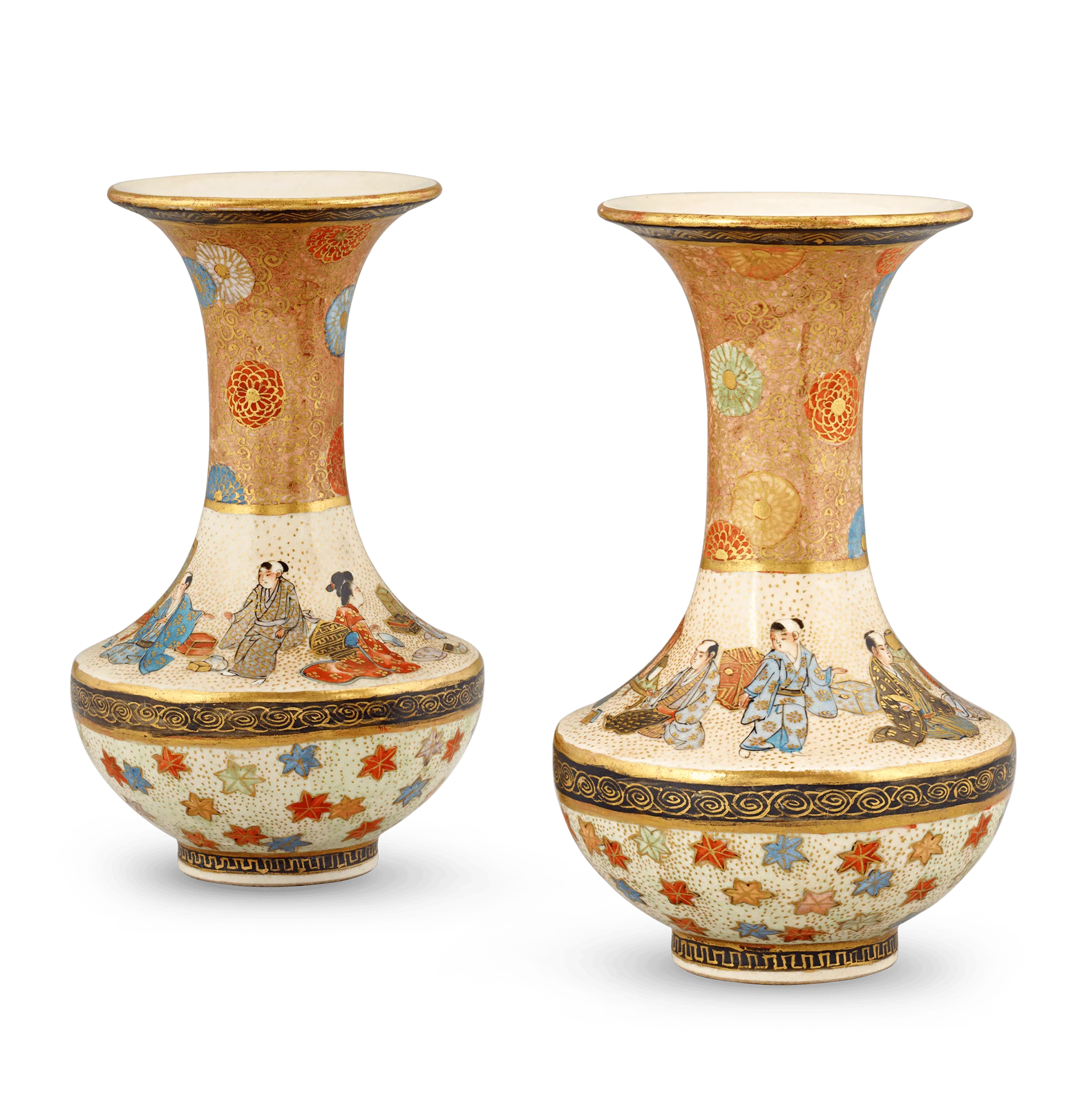 Pair of Satsuma Vases - Image 3
