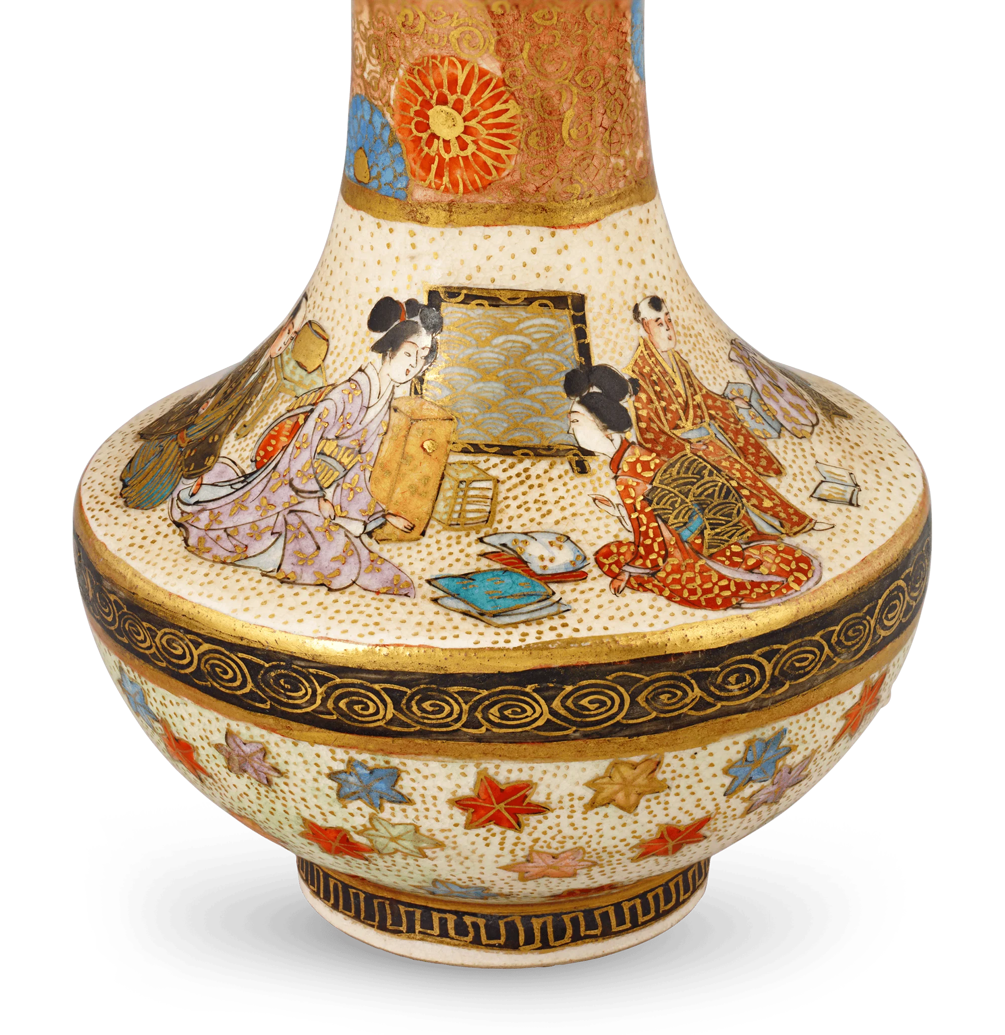 Pair of Satsuma Vases - Image 4