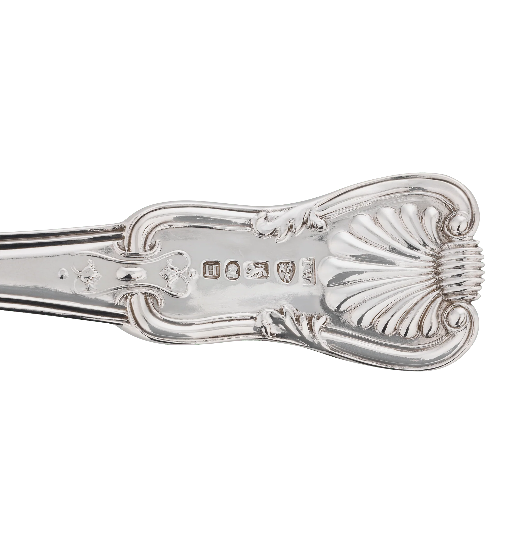 Pair of Victorian Sterling Silver Serving Spoons - Image 4