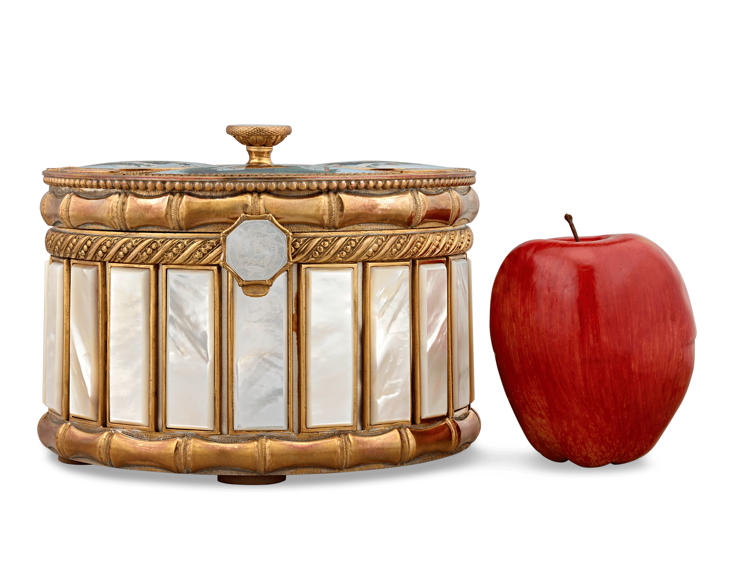 Palais-Royal Mother-of-Pearl Perfume Box and Flasks - Image 5