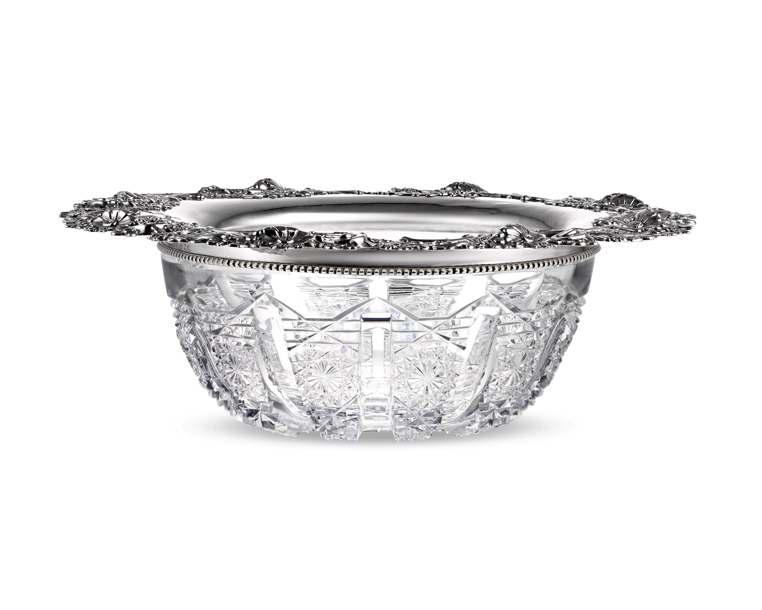 Panel Pattern Cut Glass Bowl by Hawkes