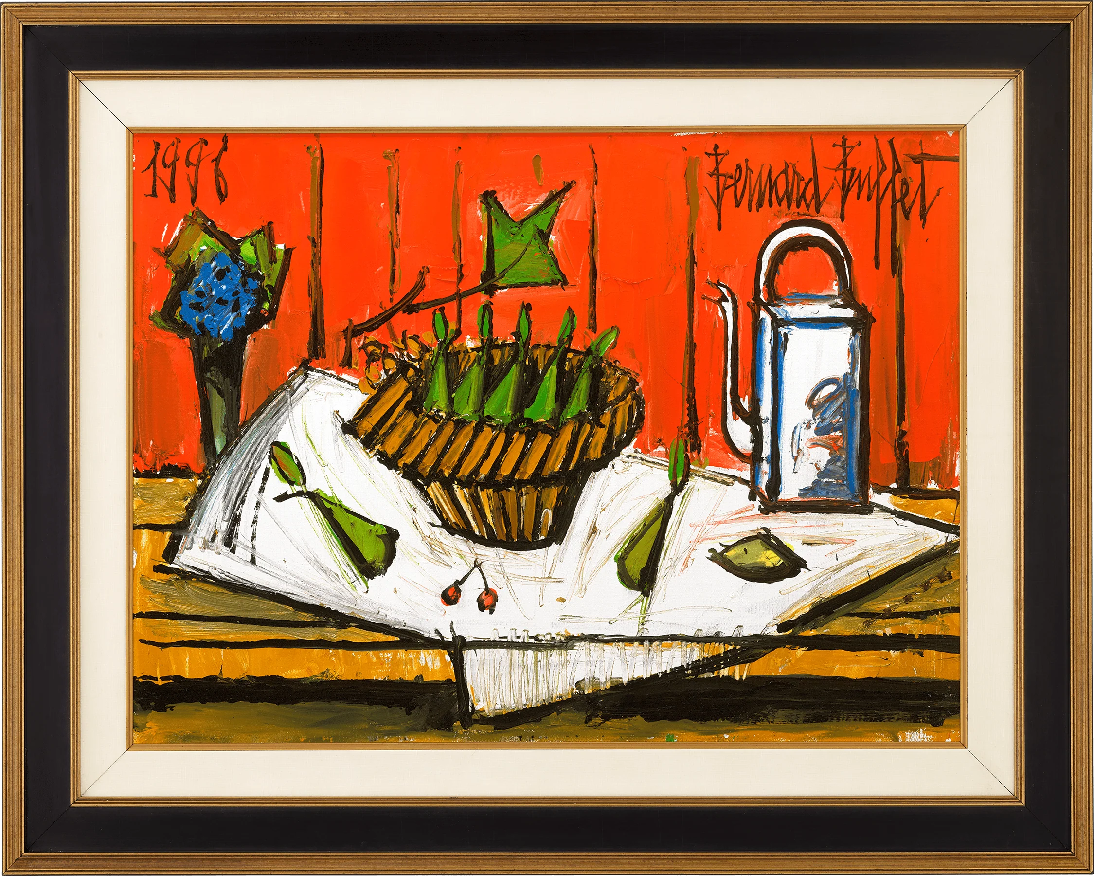 Panier de poires et théière by Bernard Buffet - Image 2