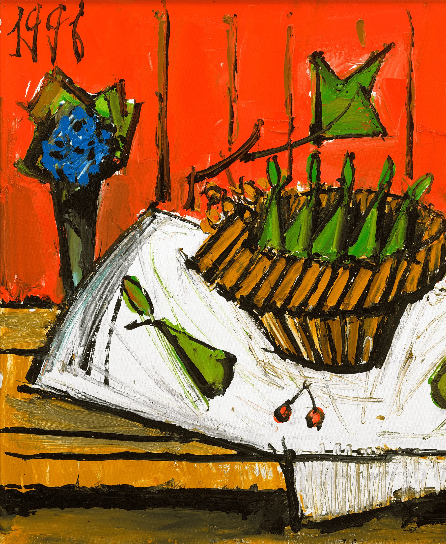 Panier de poires et théière by Bernard Buffet - Image 3