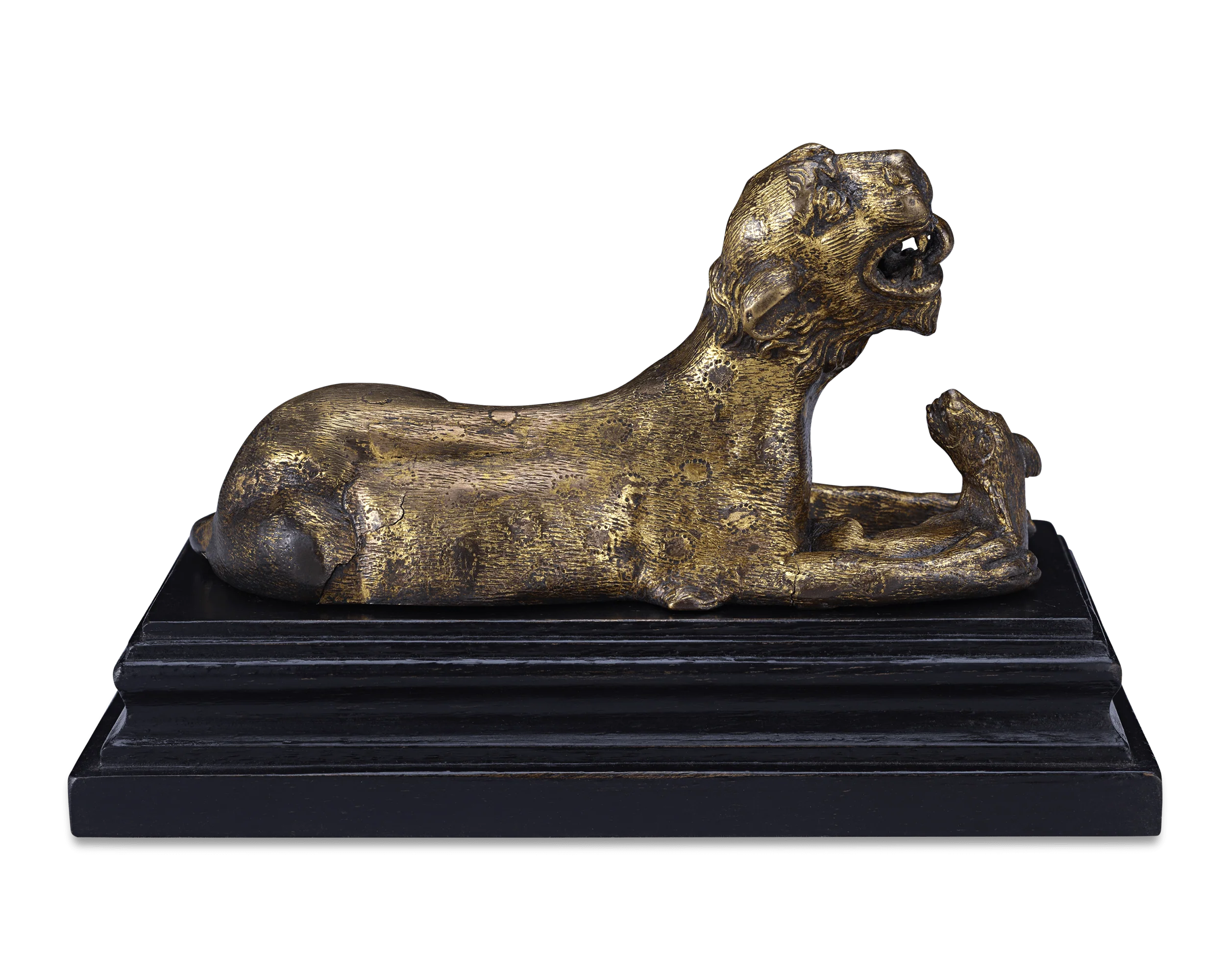 Panther and Hare Bronze Sculpture - Image 3