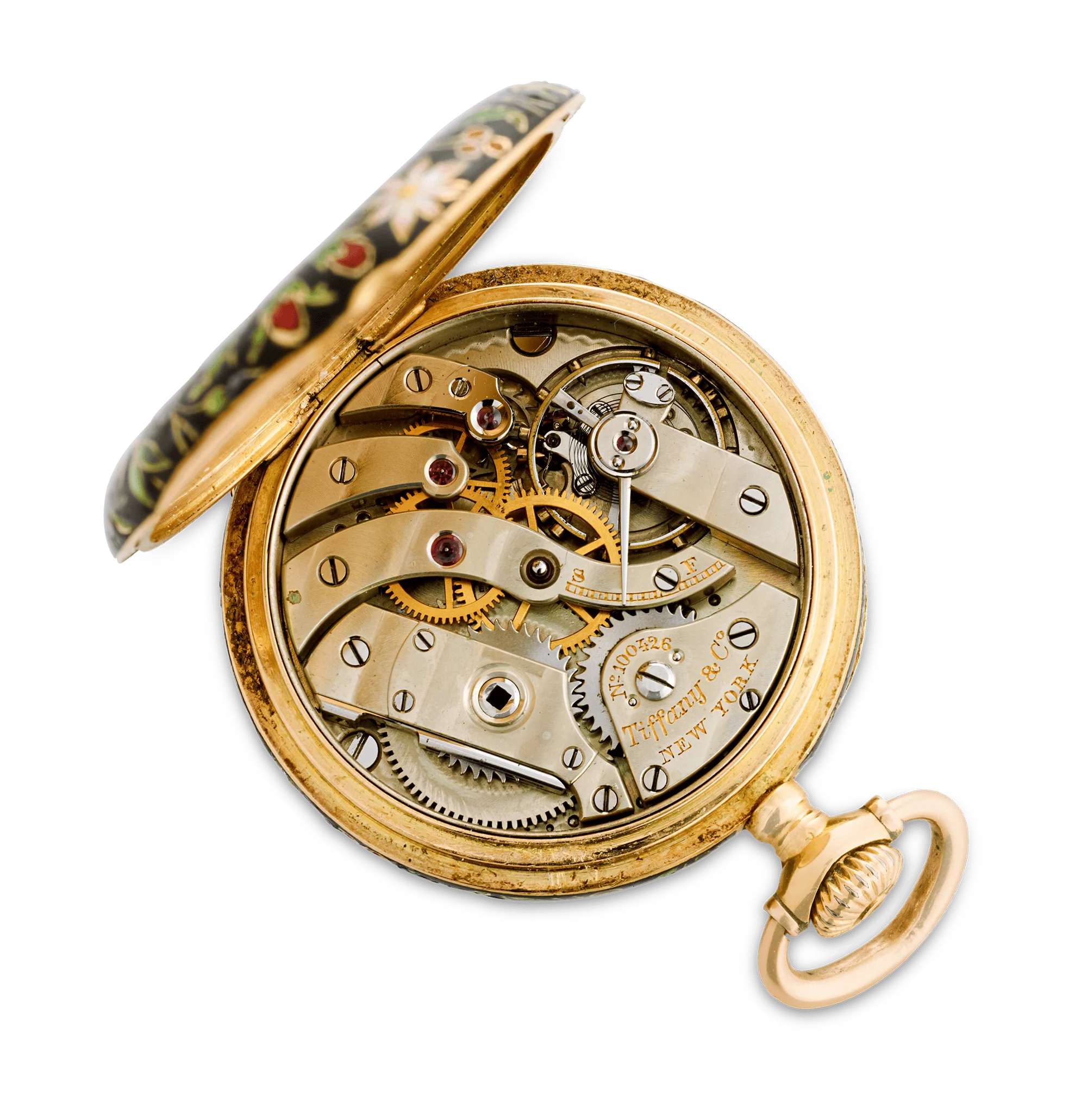 Patek Philippe and Tiffany & Co. Cloisonné Enamel Watch - Image 4