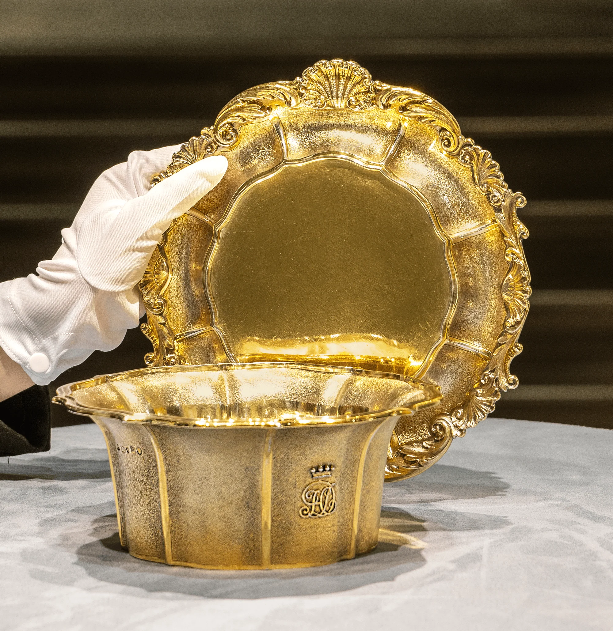 Paul Storr Silver-Gilt Bowl  - Image 7