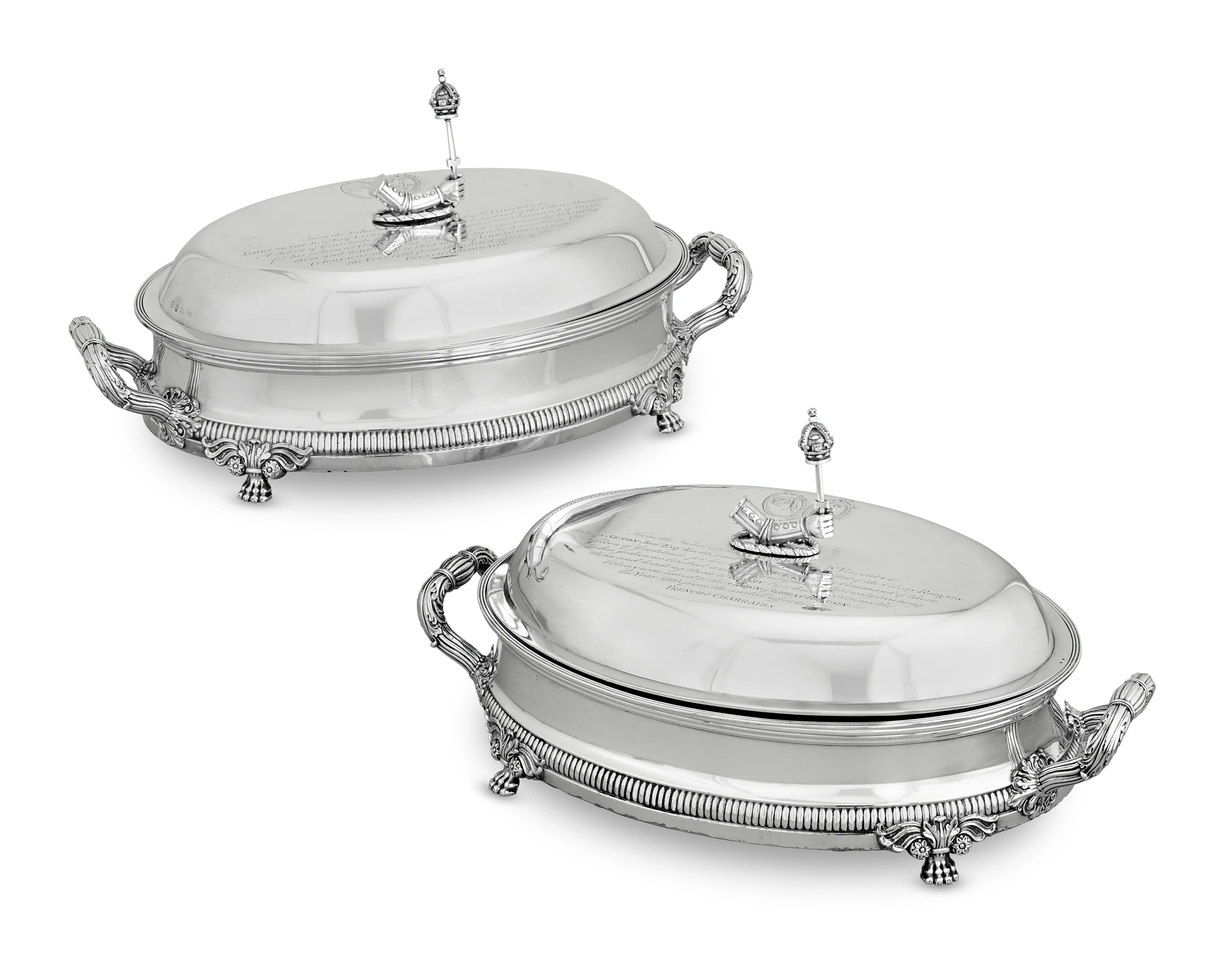 Paul Storr Silver Tureen and Entrée Dishes, Set of 3 - Image 7