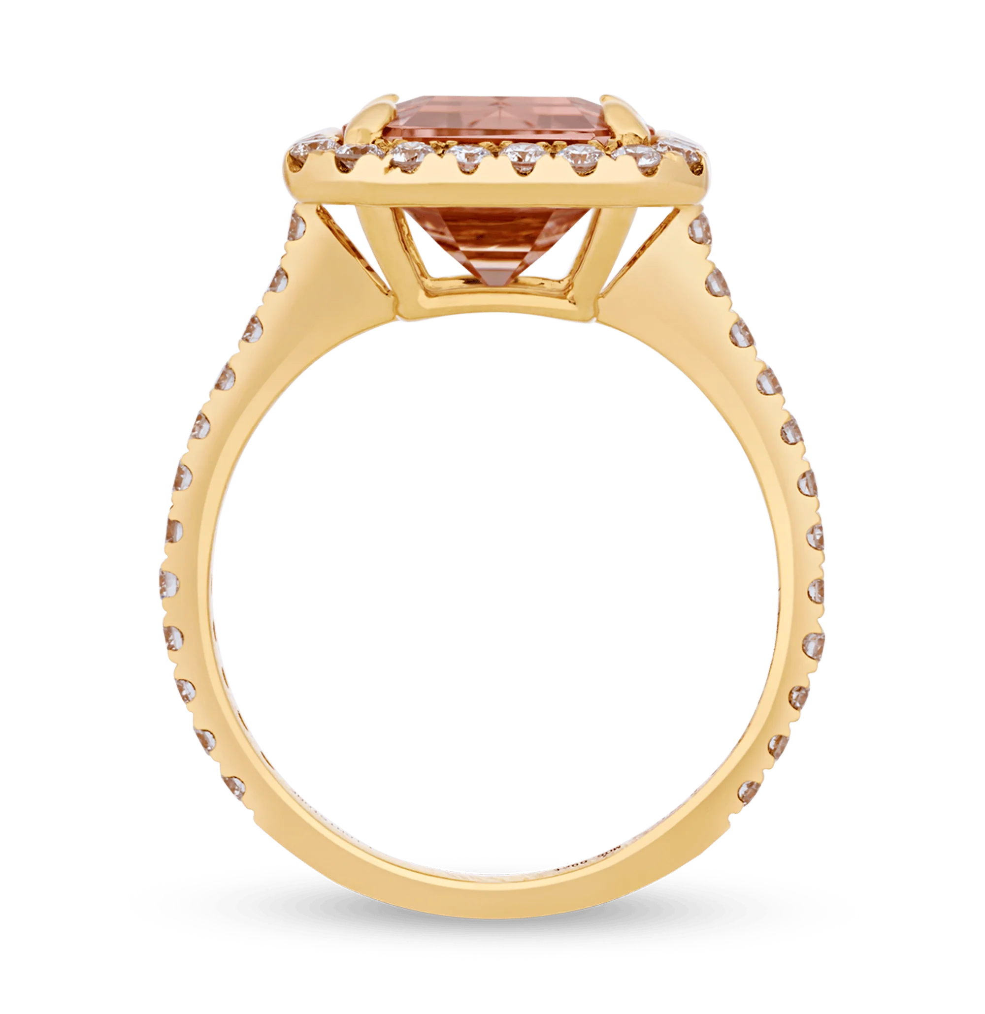 Peach Morganite Ring, 5.99 Carats - Image 2
