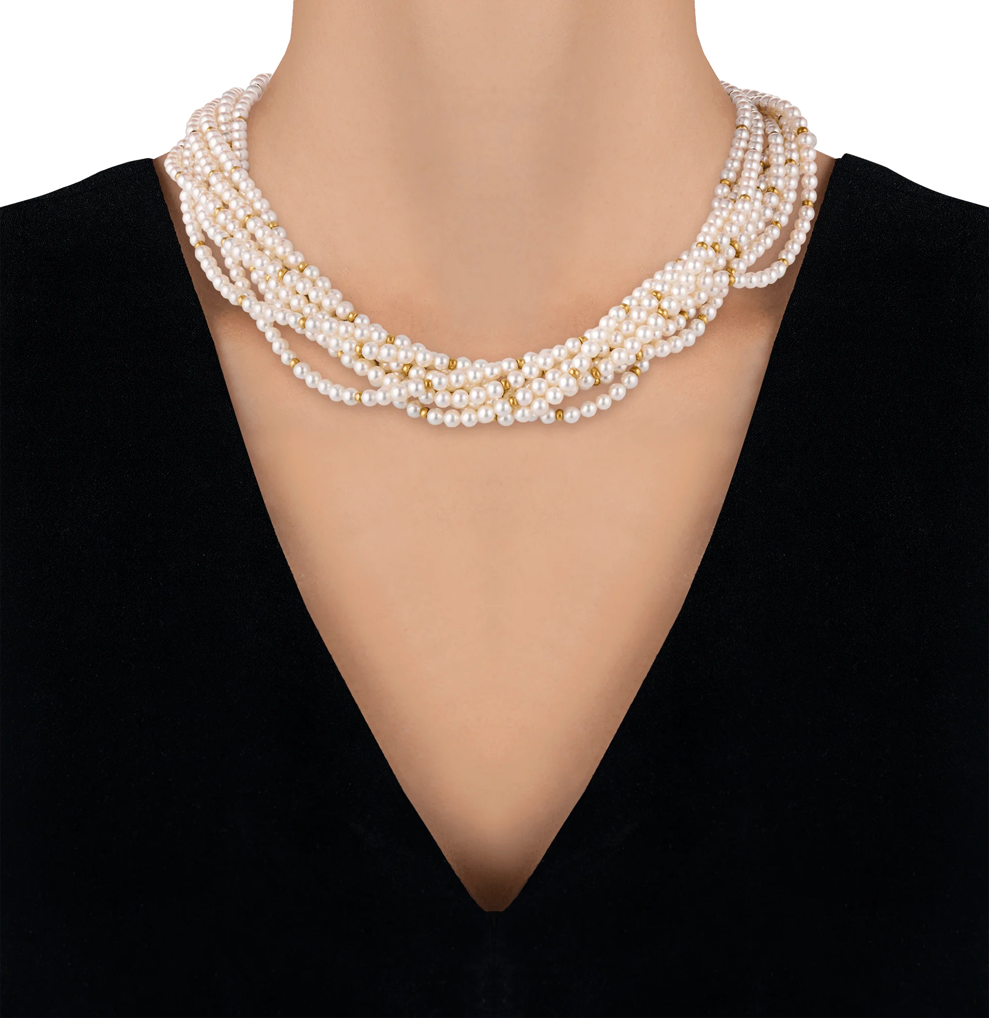 Pearl, Sapphire, Ruby and Diamond Necklace - Image 4