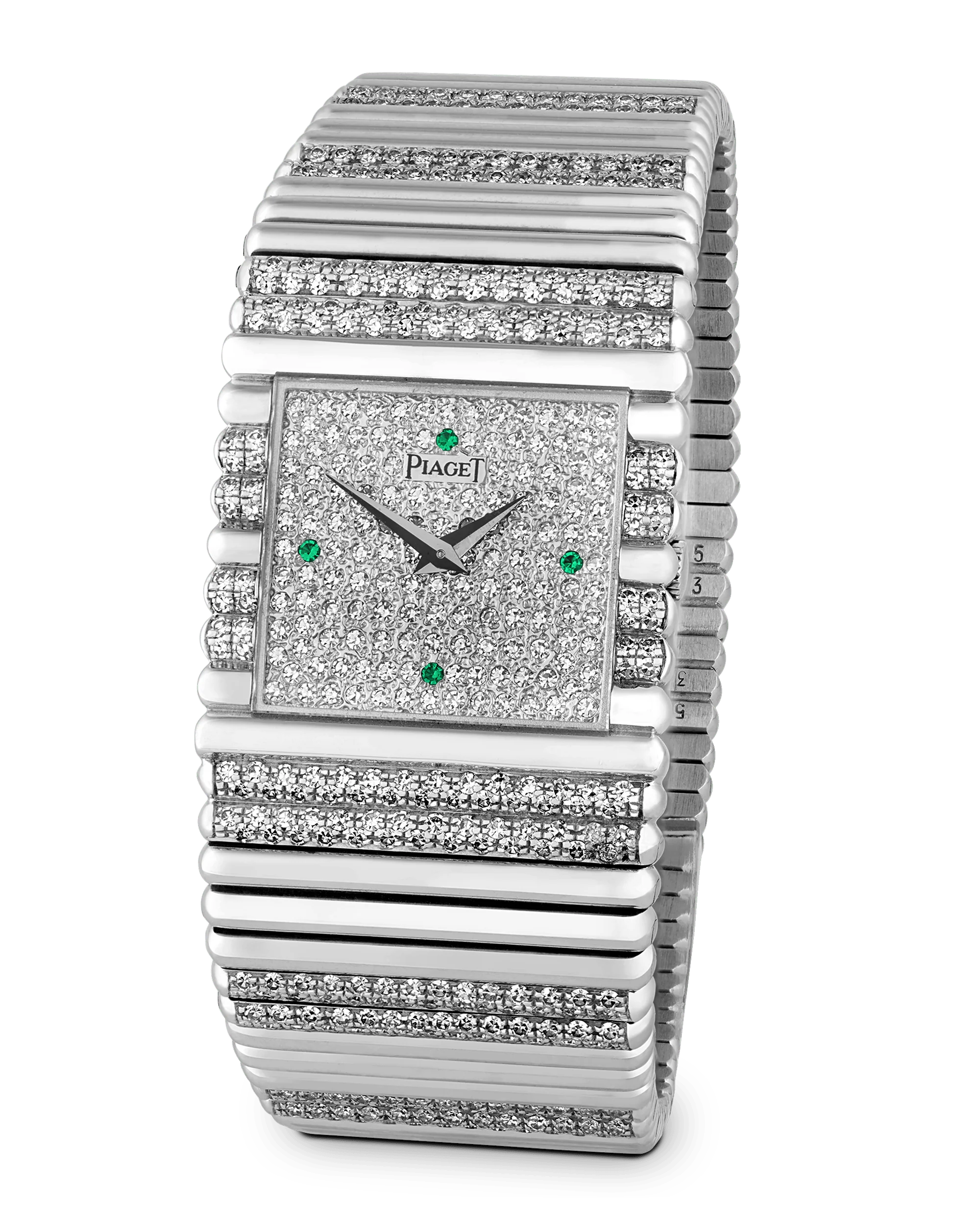 Piaget Emperador White Gold and Diamond Watch - Image 3