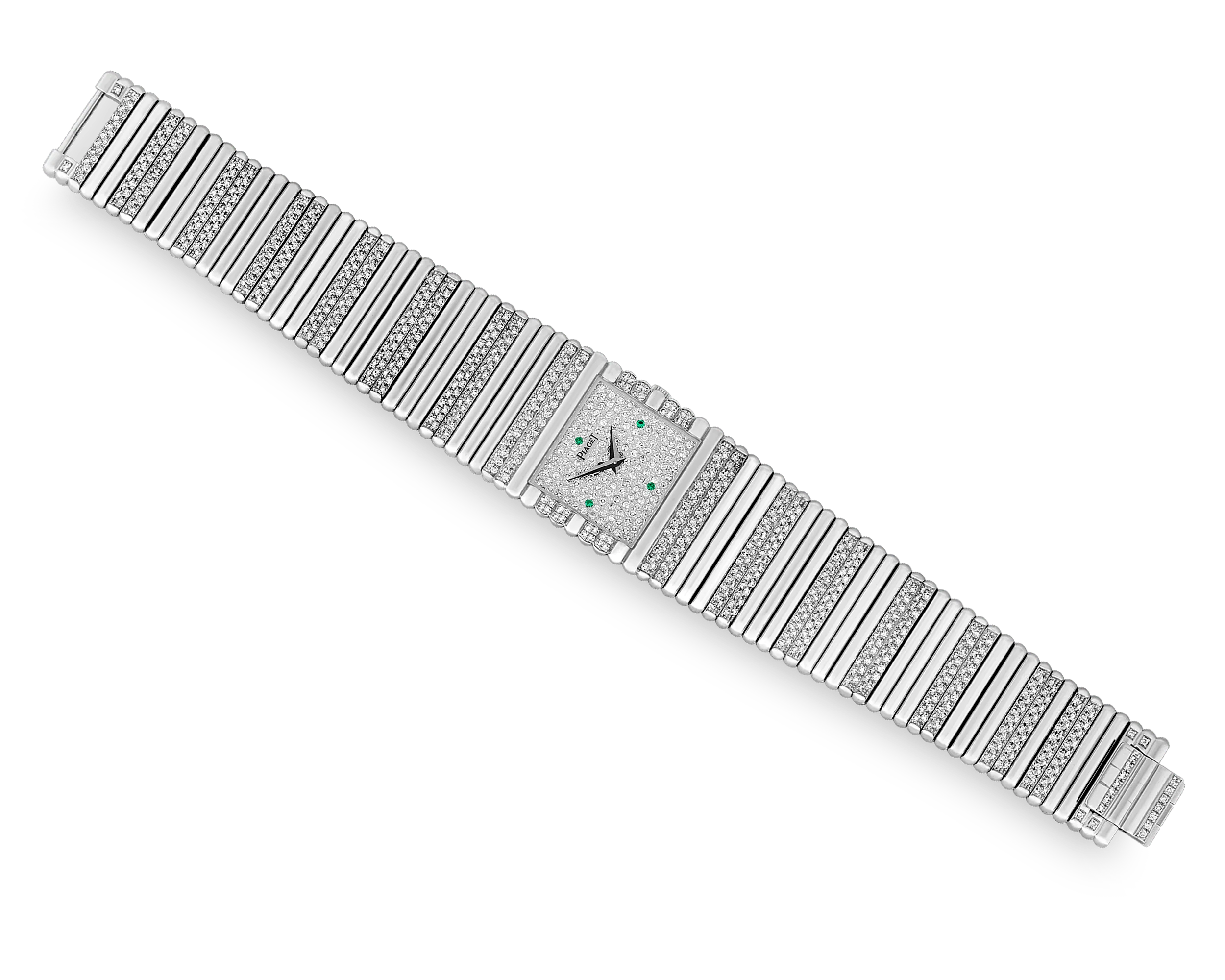 Piaget Emperador White Gold and Diamond Watch - Image 4