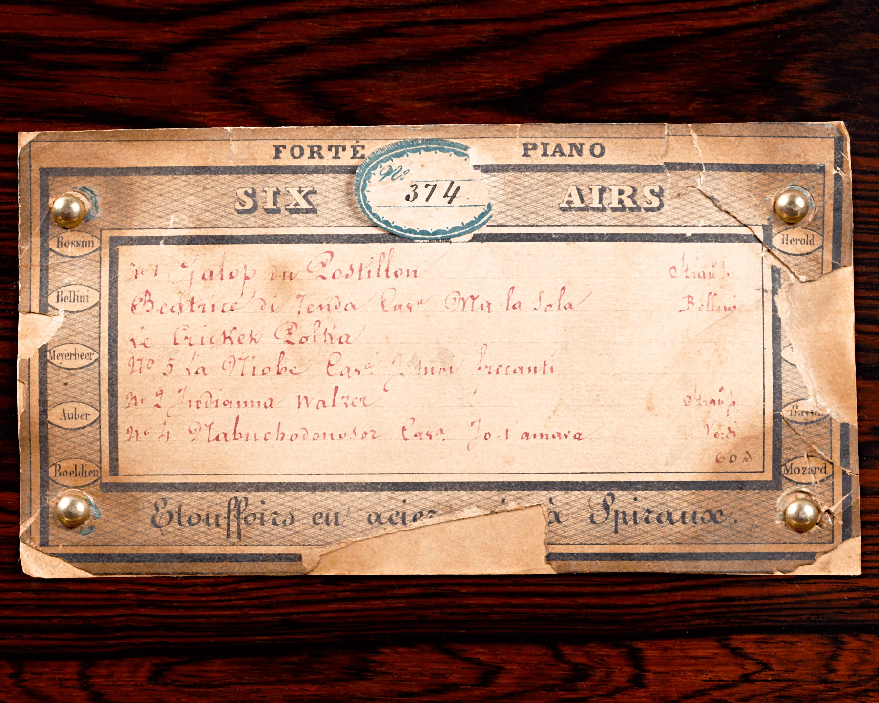 Piano-Forte Cylinder Music Box - Image 3