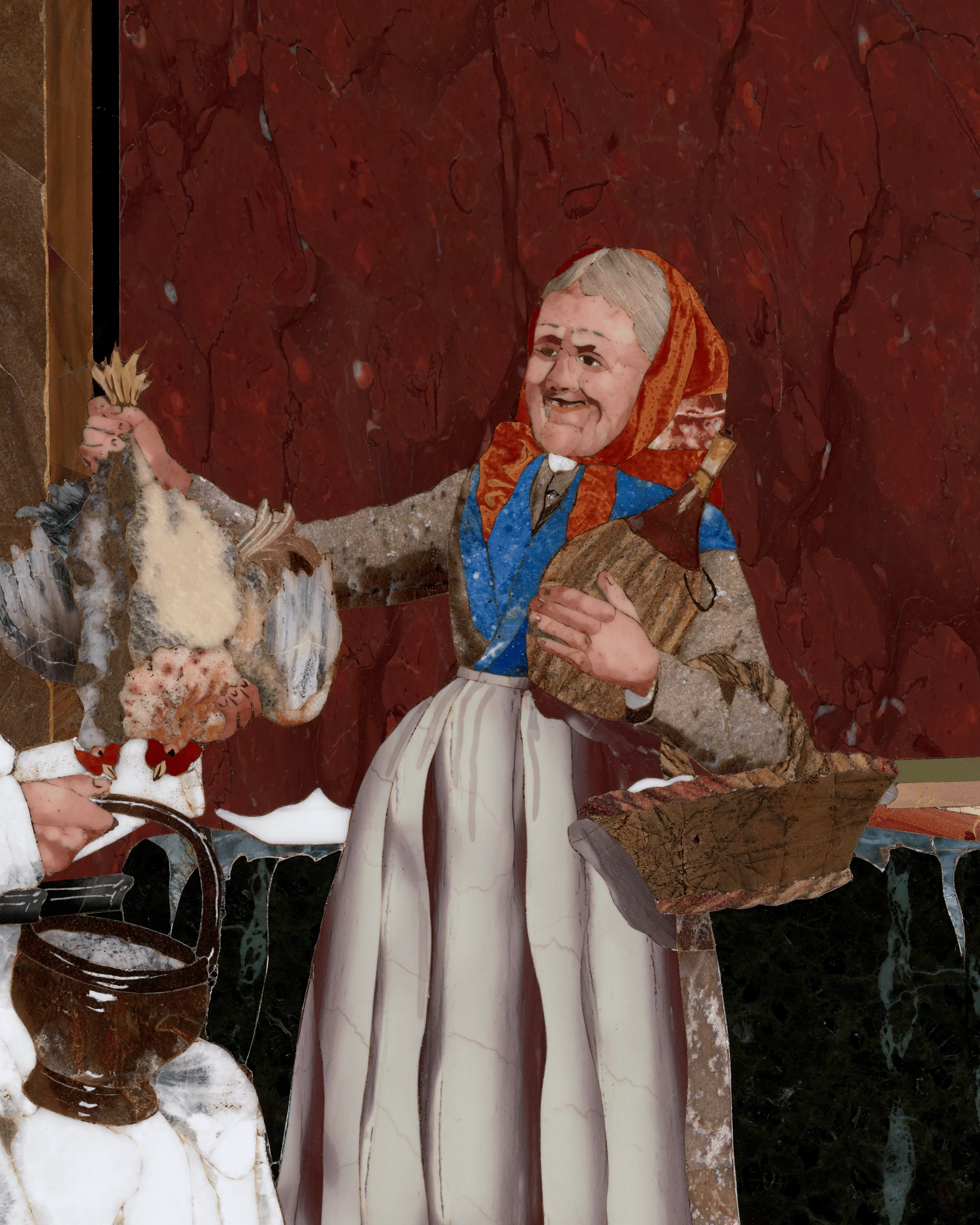 Pietre Dure of Italian Genre Scene - Image 3