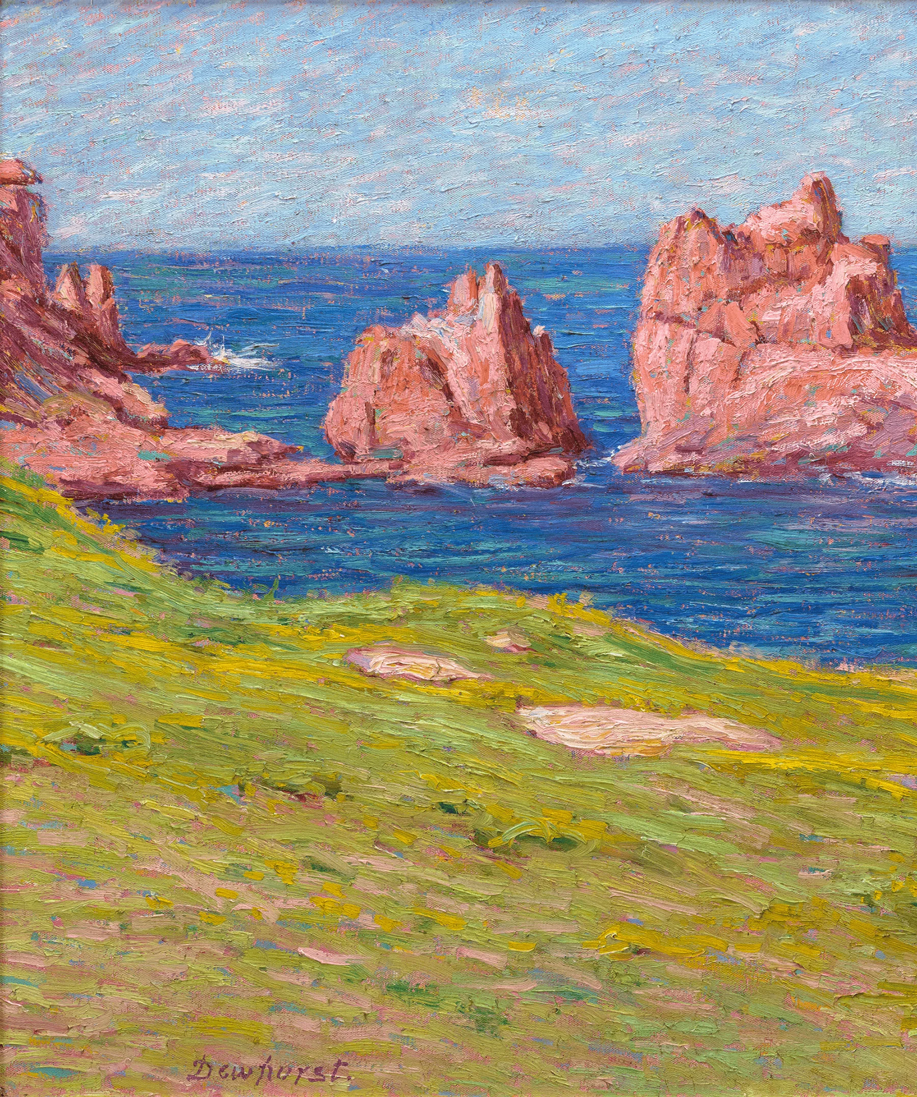Pink Granite Rocks by Wynford Dewhurst - Image 3