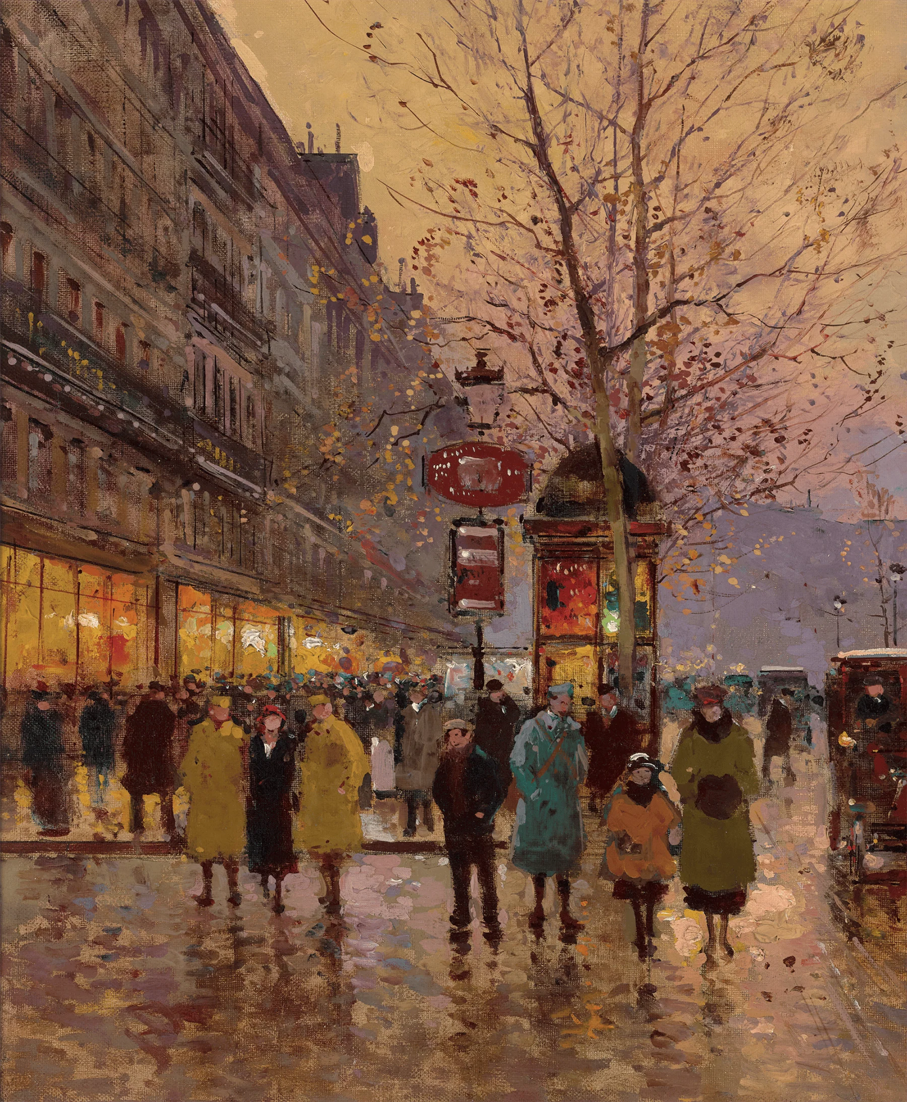 Place de la Madeleine by Edouard Léon Cortès - Image 3