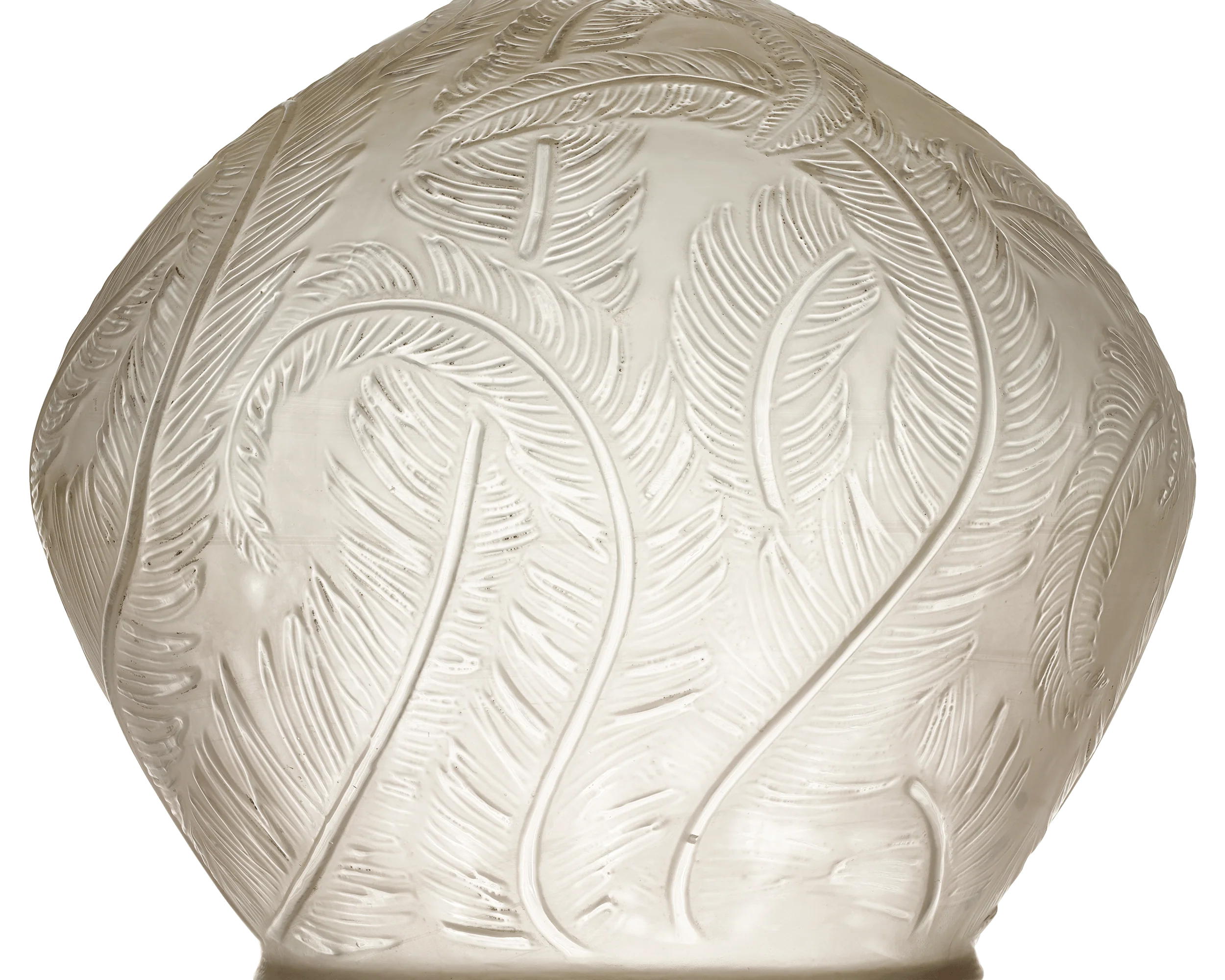 Plumes Glass Vase by René Lalique - Image 4