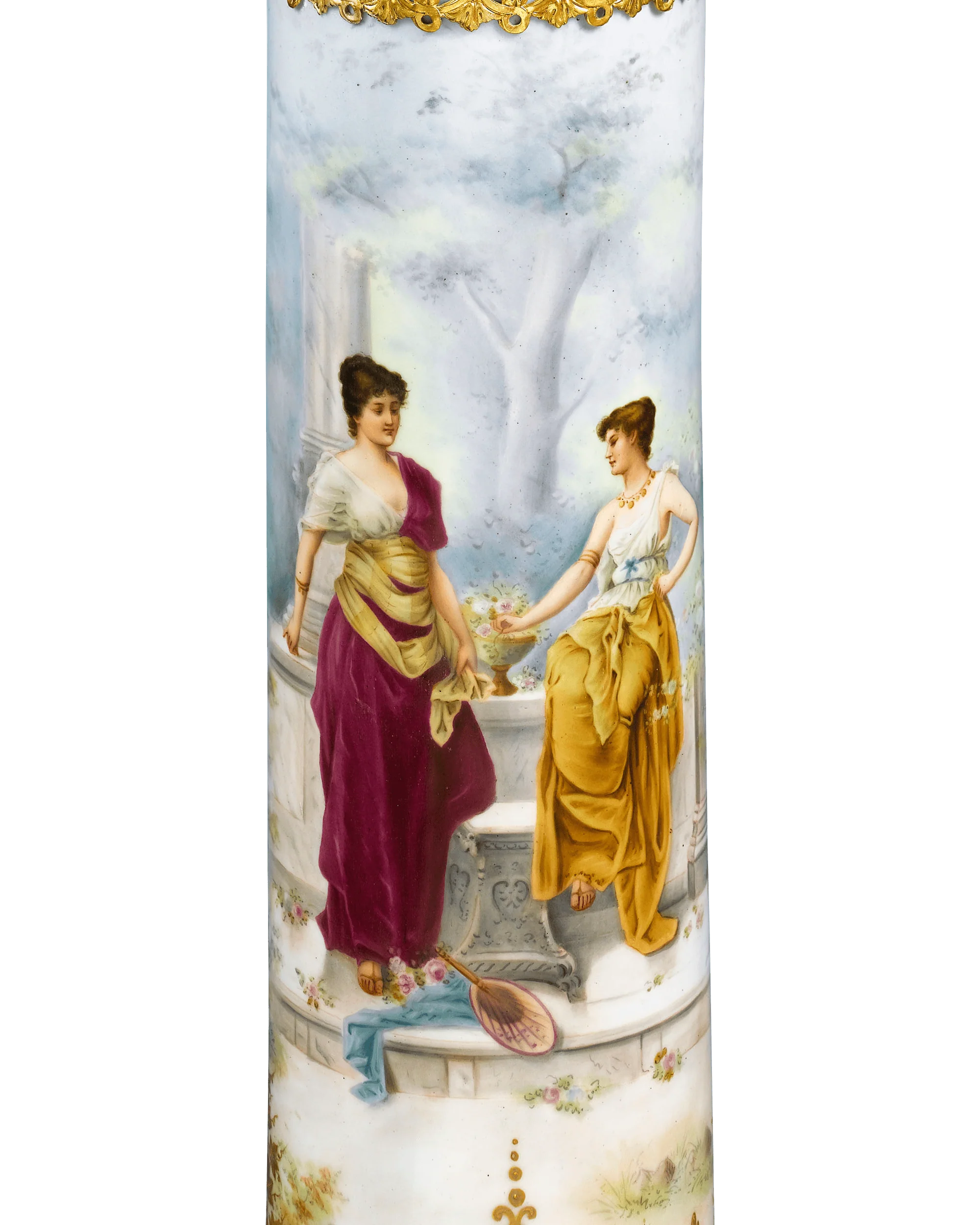 Porcelain and Onyx Pedestal by Ribot - Image 4