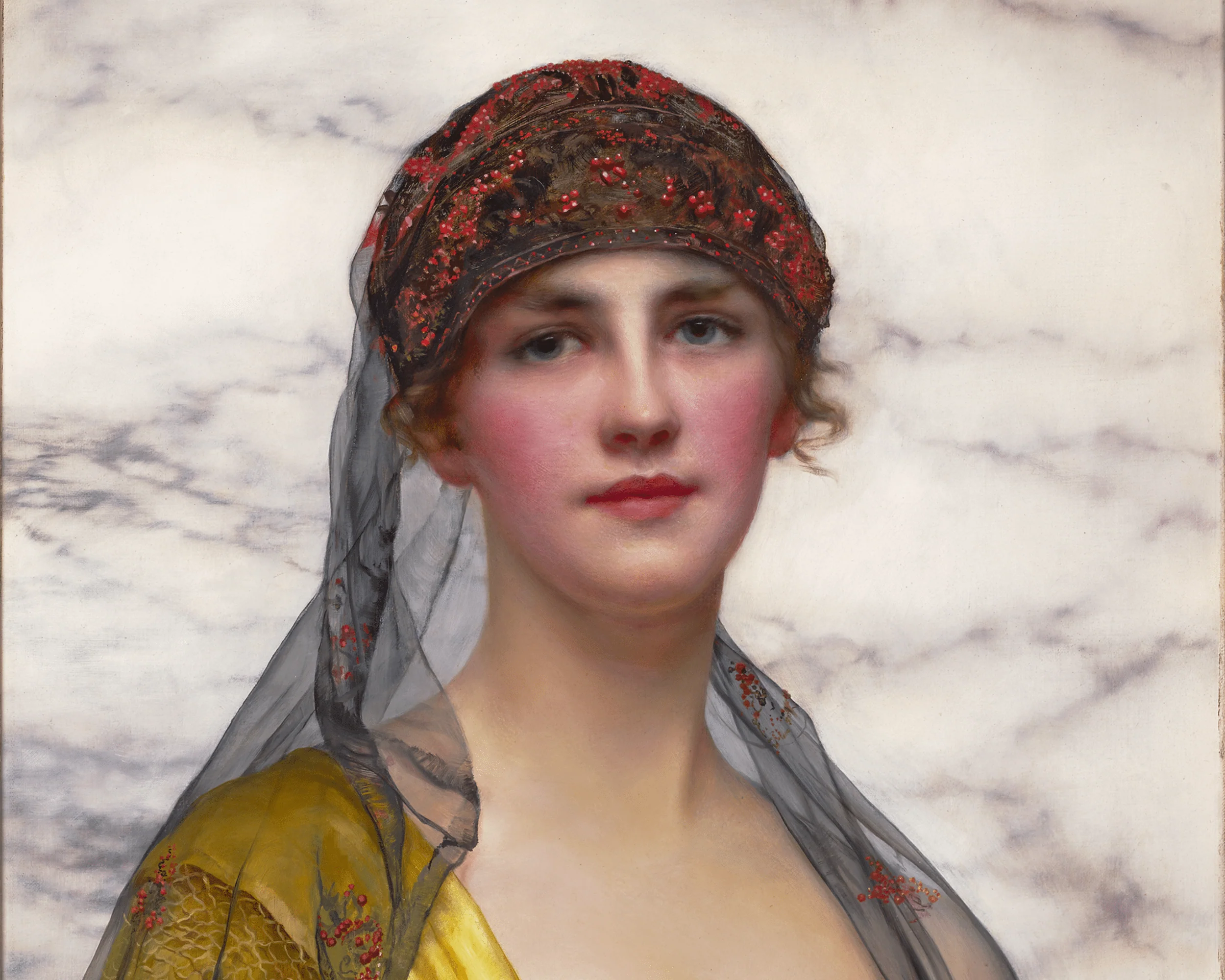 Portrait of a Beauty by William Clarke Wontner - Image 3