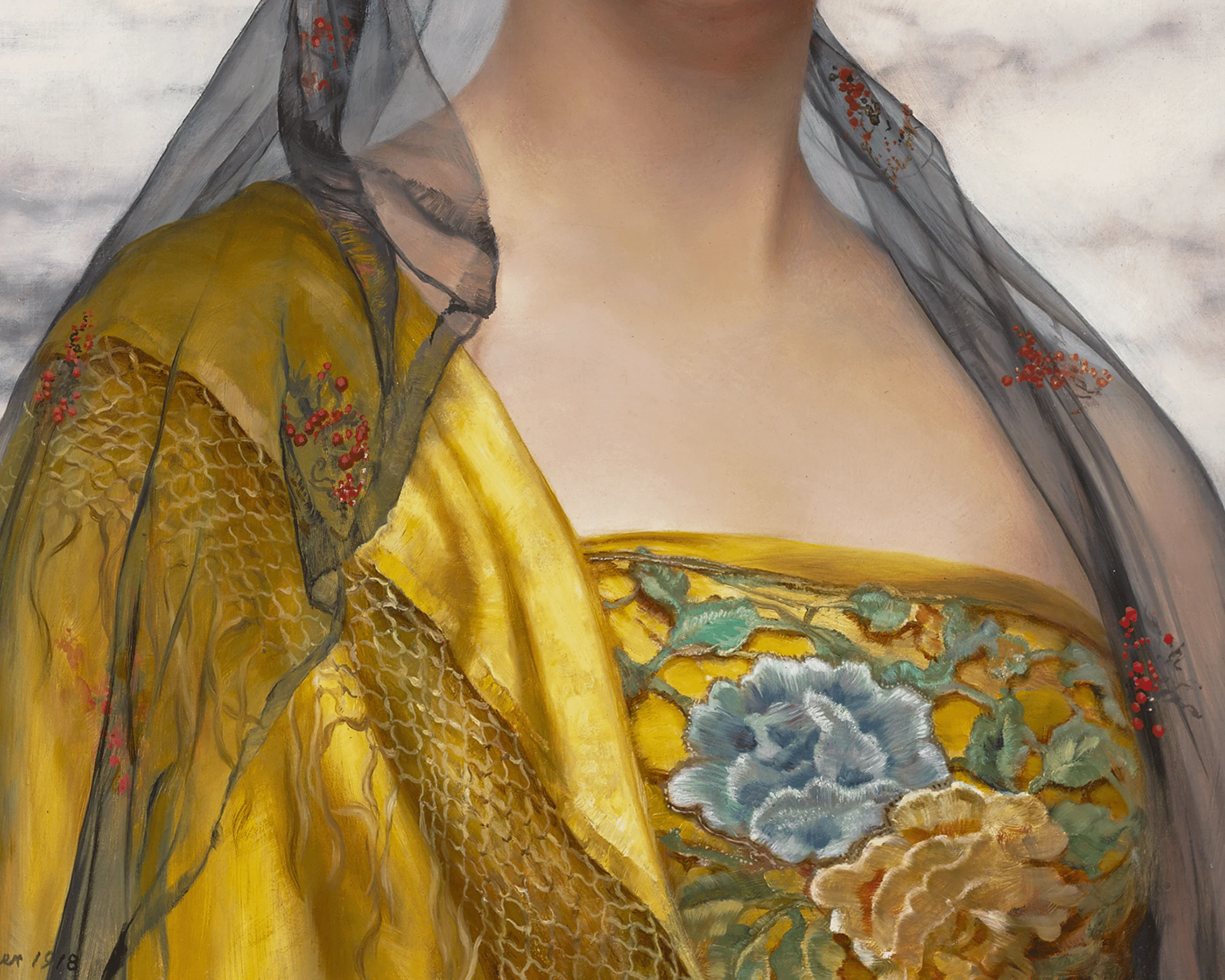 Portrait of a Beauty by William Clarke Wontner - Image 4