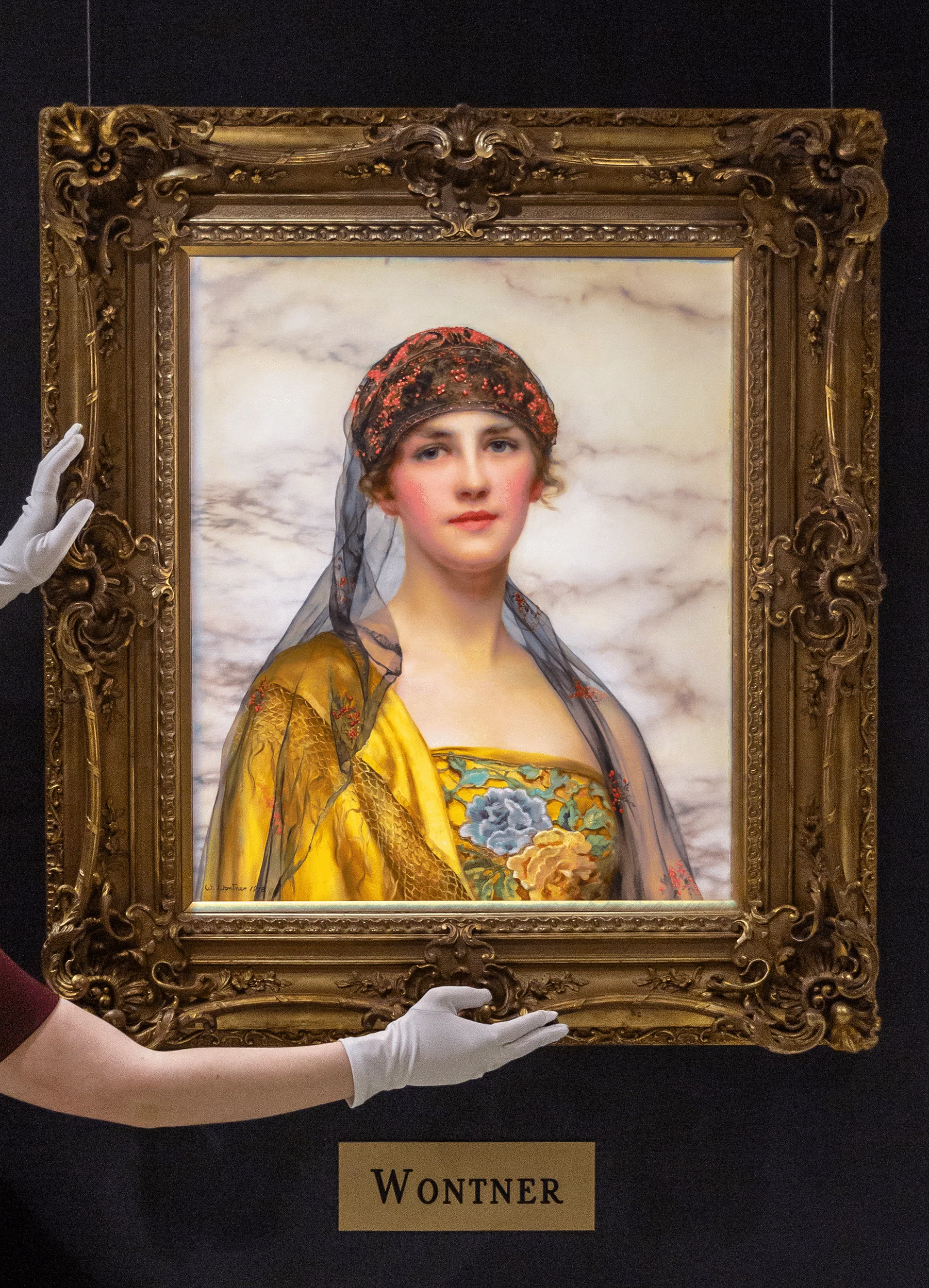 Portrait of a Beauty by William Clarke Wontner - Image 7