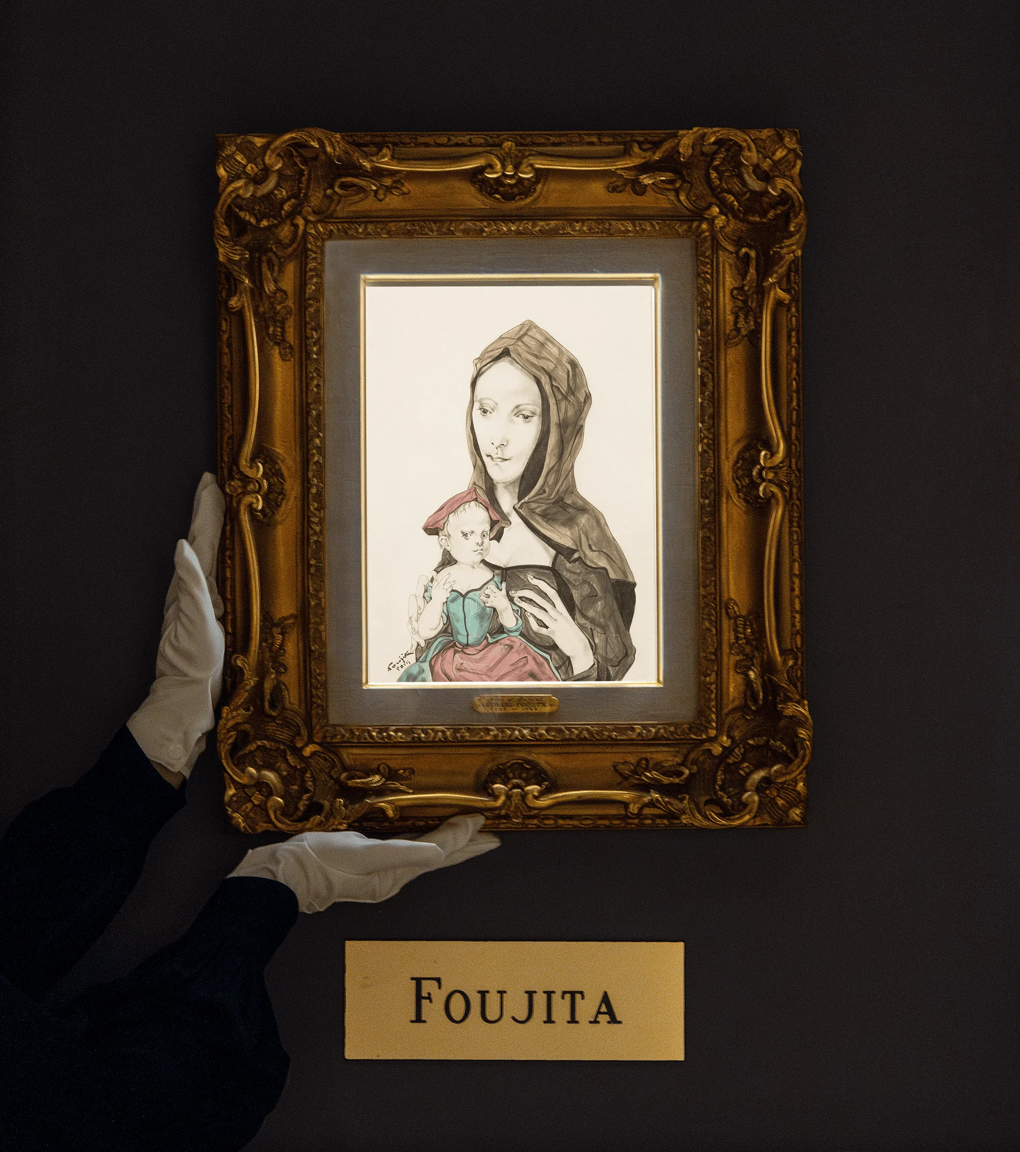 Portrait of a Mother and Child by Tsuguharu Foujita - Image 6