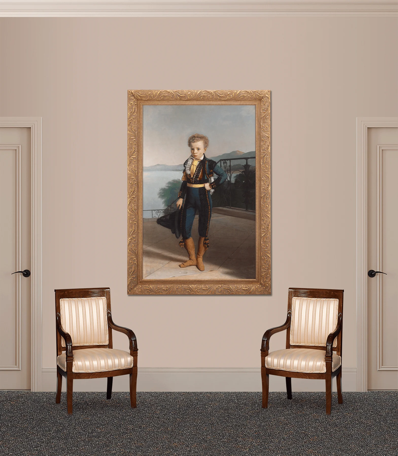 Portrait of Napoléon II attributed to Johann Peter Krafft - Image 4