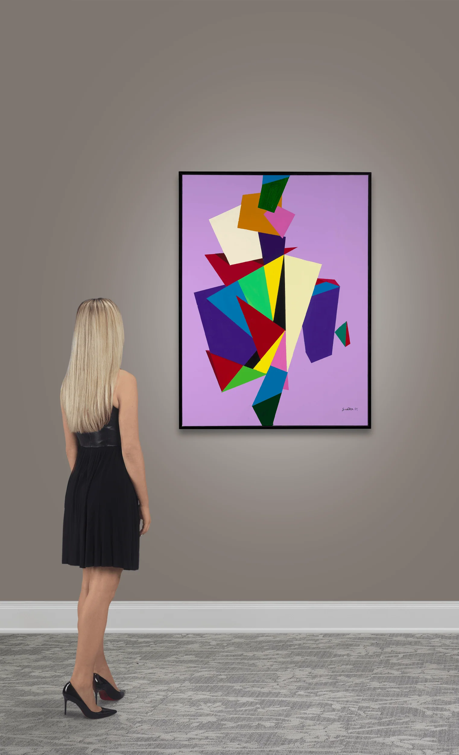 Purple Abstract by Frank Sinatra - Image 6