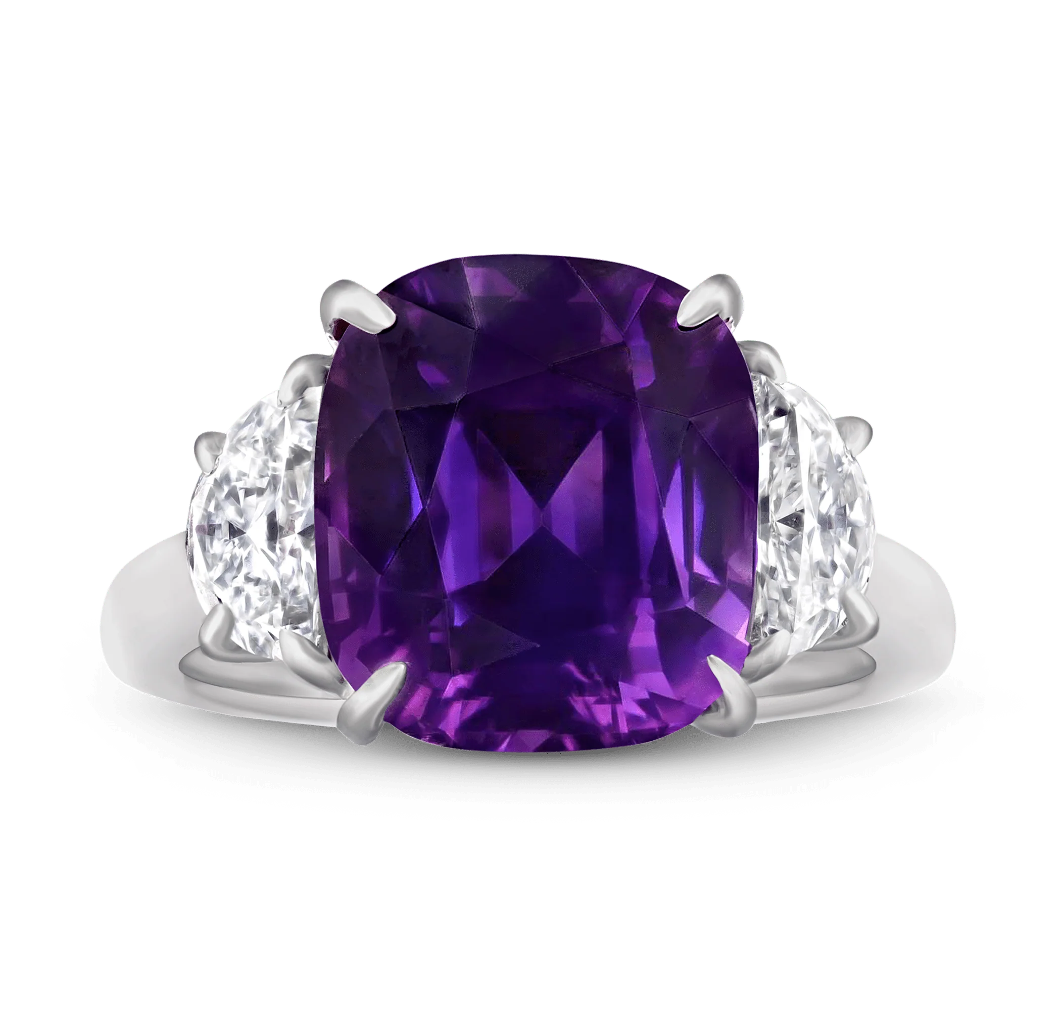 Purple Ceylon Sapphire Ring, 9.23 Carats