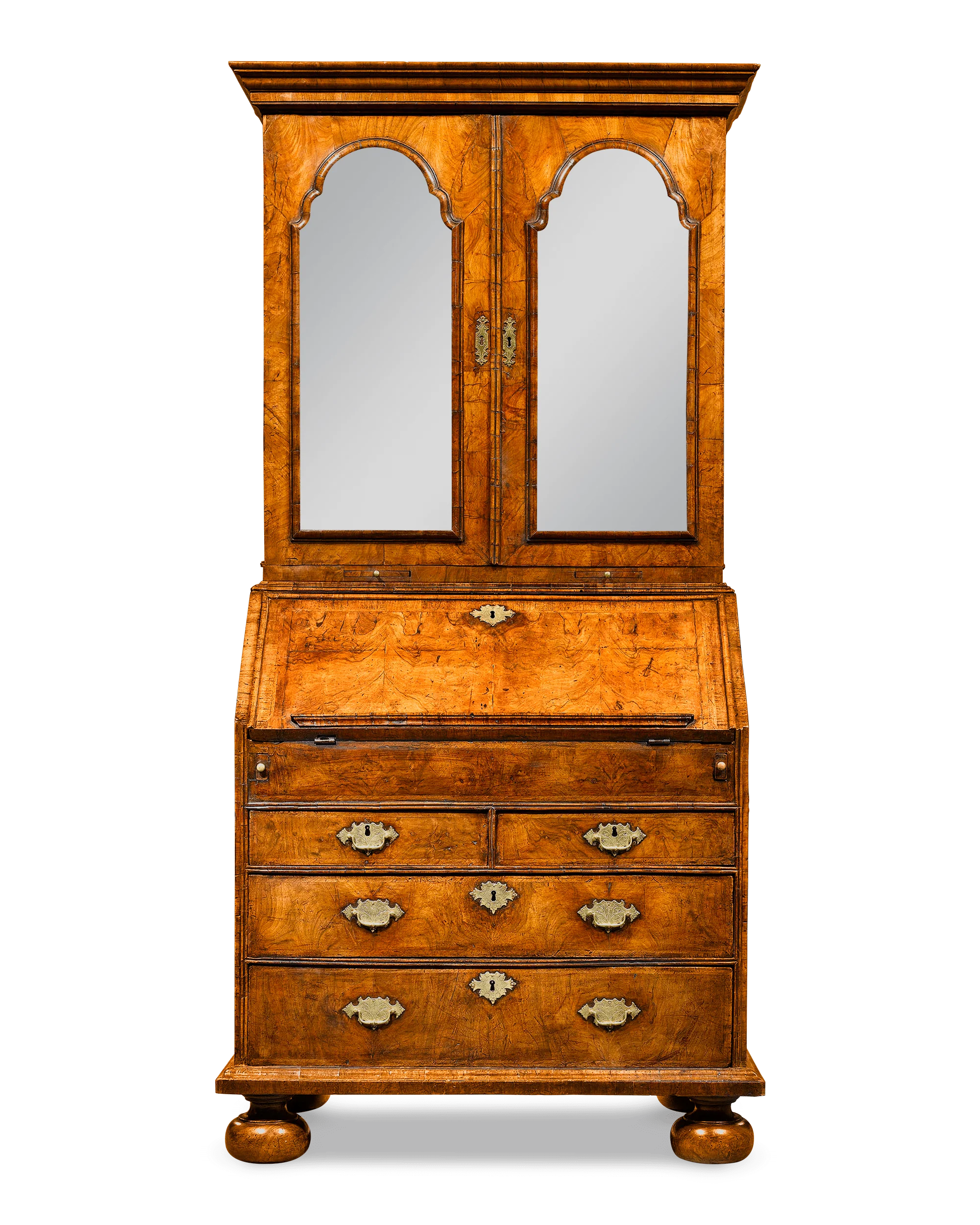 Queen Anne Walnut Secretary 