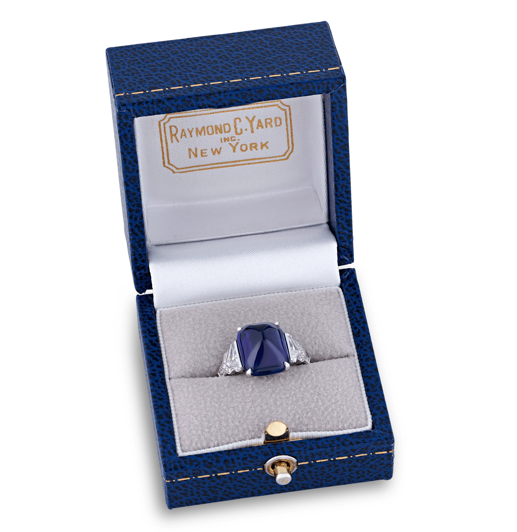 Raymond Yard Sugarloaf Burma Sapphire Ring, 8.92 carats - Image 5