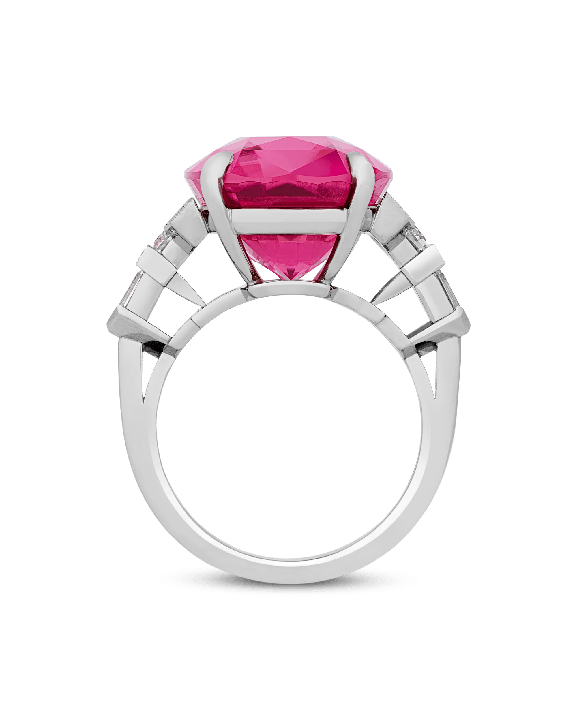 Raymond Yard Untreated Pink Tourmaline Ring, 14.53 Carats - Image 2