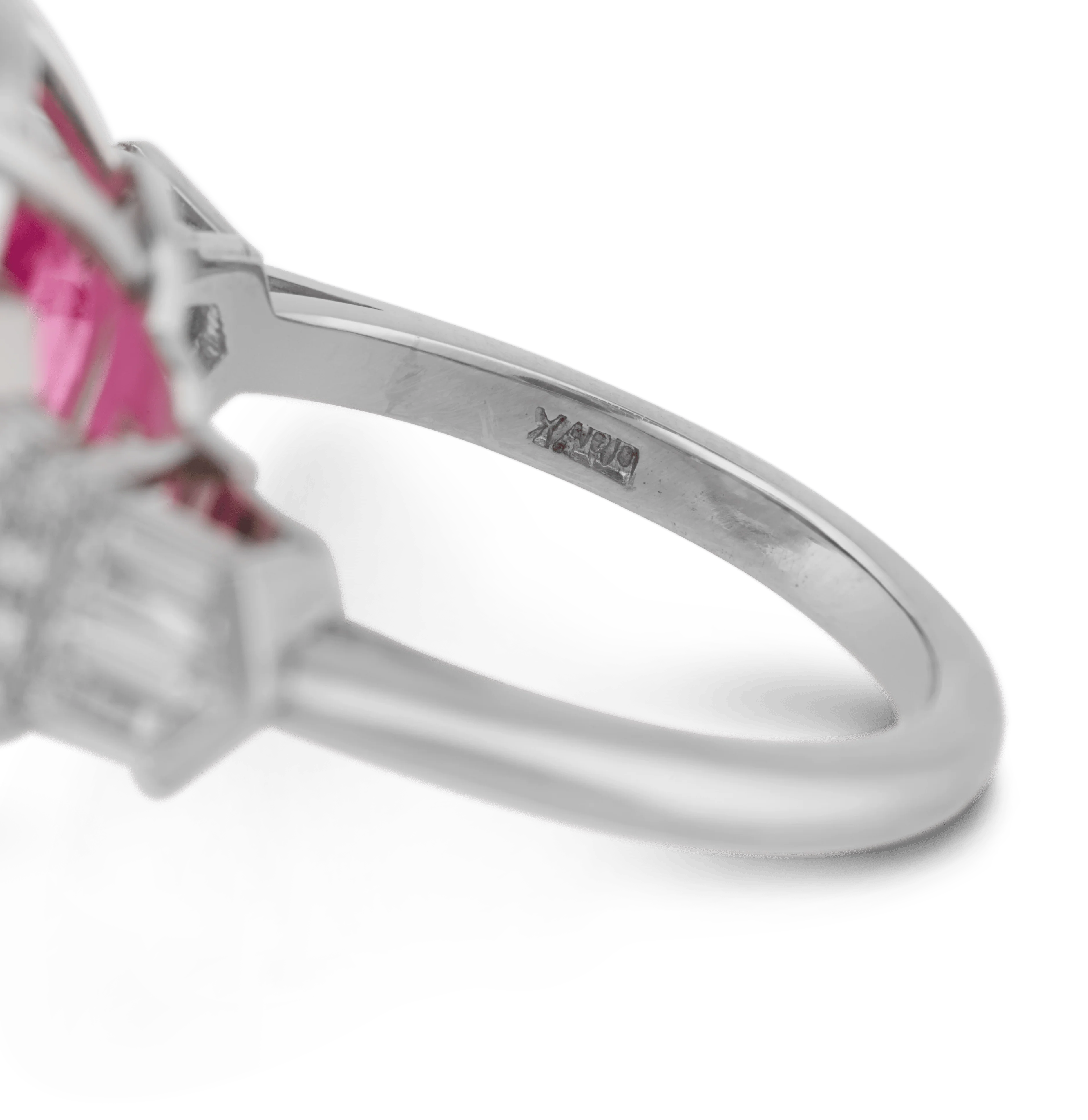Raymond Yard Untreated Pink Tourmaline Ring, 14.53 Carats - Image 3