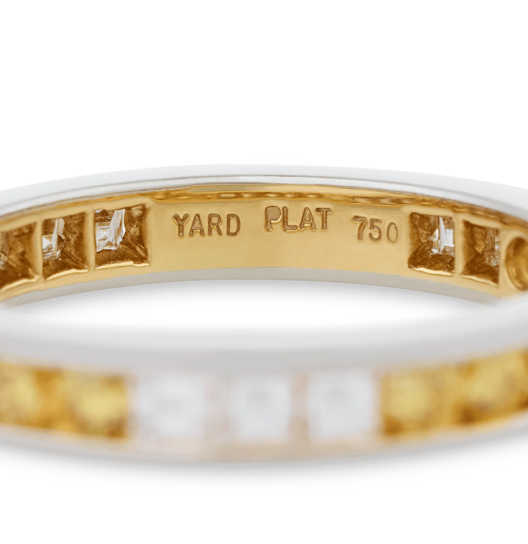 Raymond Yard White and Yellow Diamond Eternity Ring - Image 3