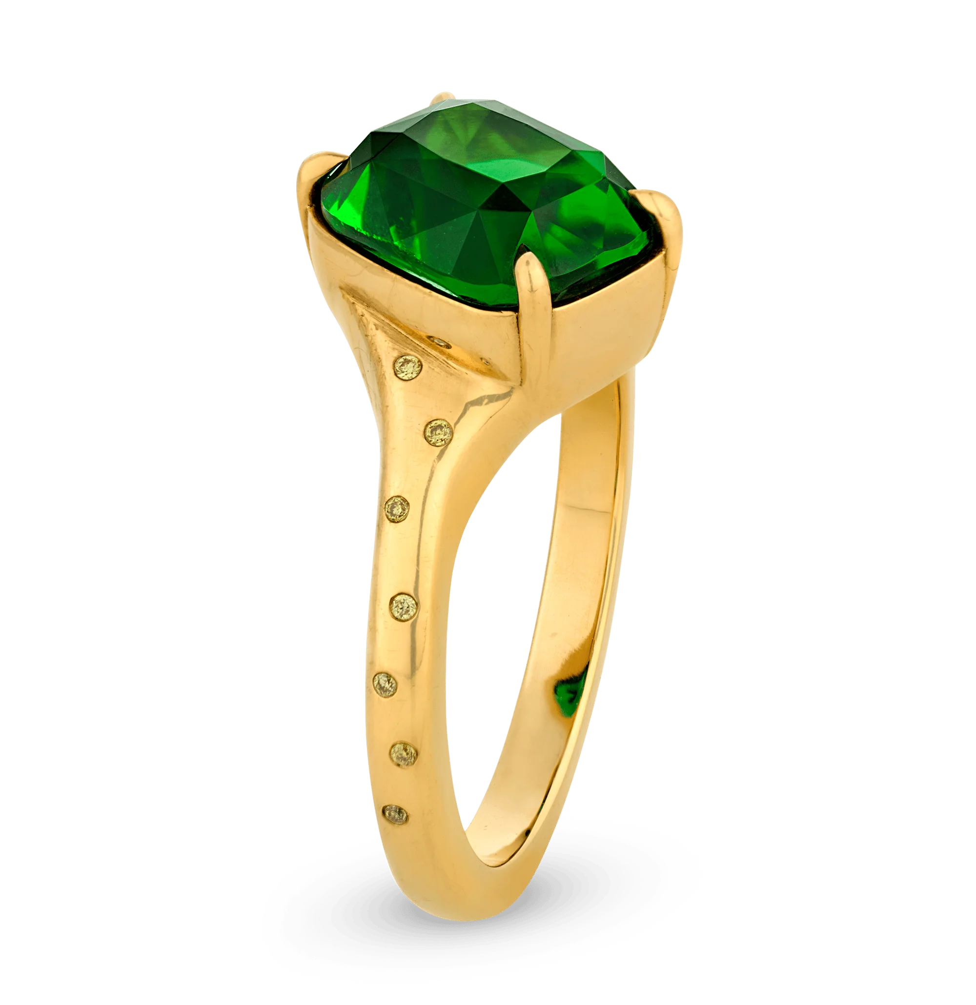 Rebecca Rau Chrome Tourmaline Ring, 3.56 Carats - Image 2