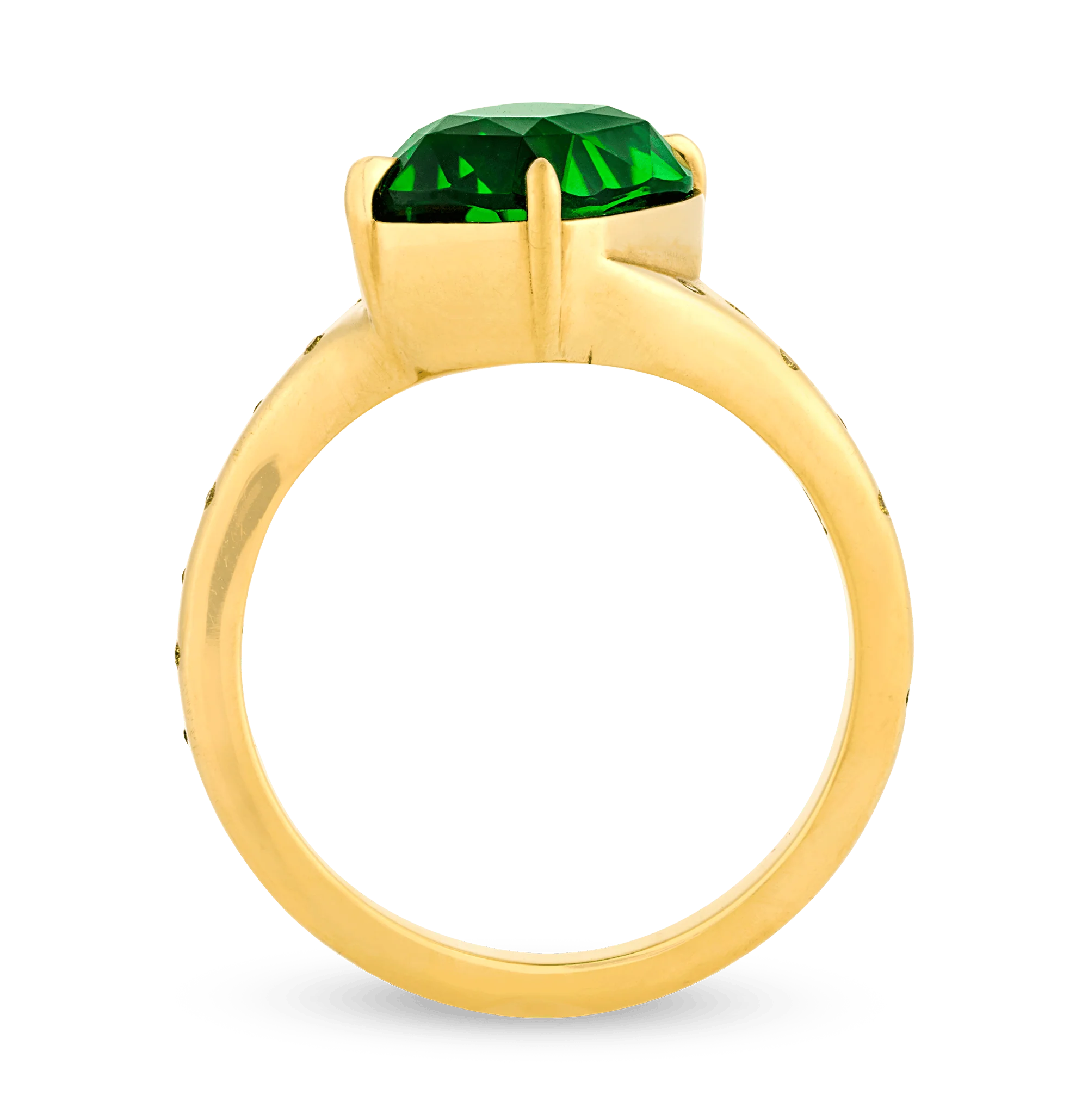 Rebecca Rau Chrome Tourmaline Ring, 3.56 Carats - Image 3