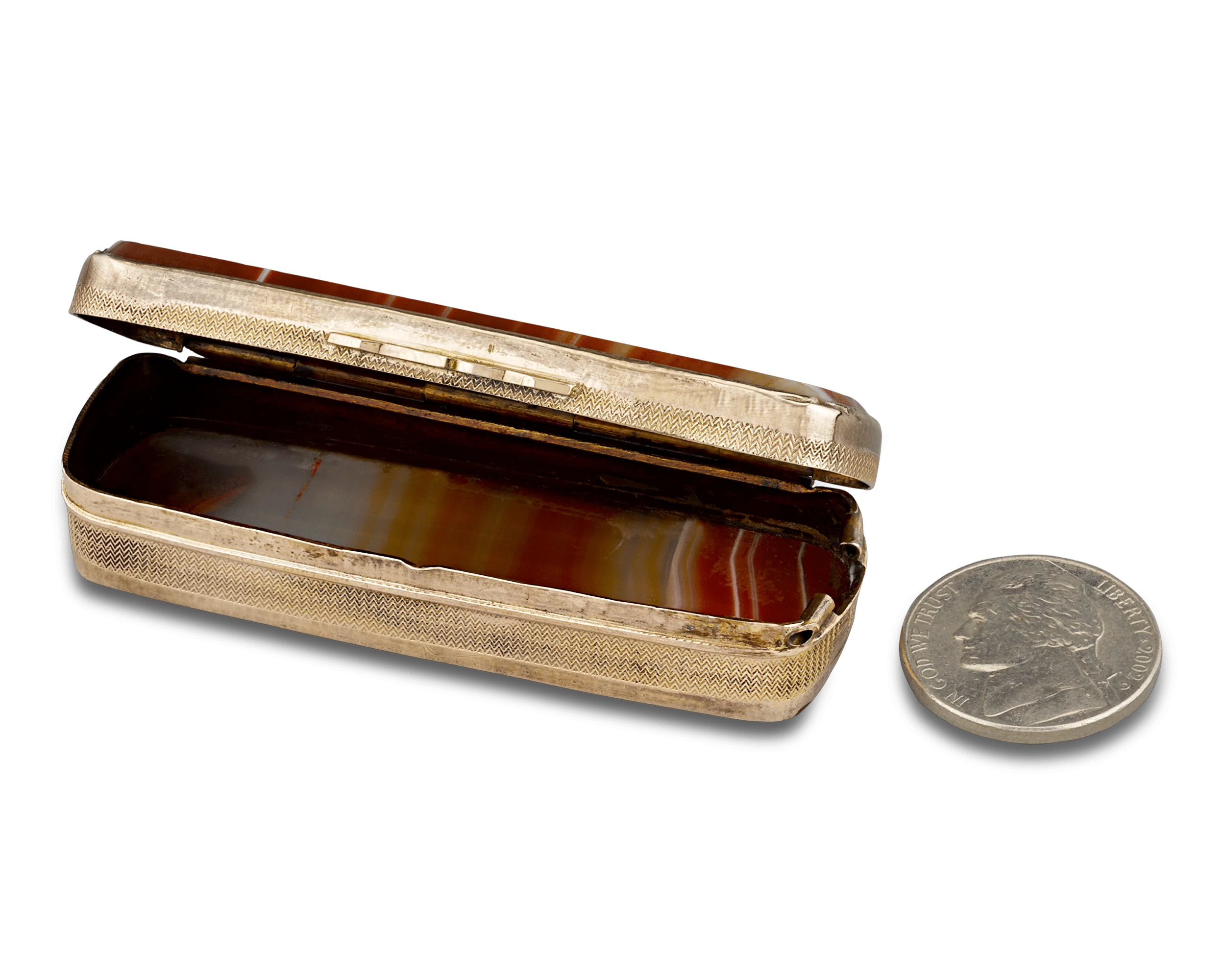 Red Agate Snuff Box - Image 2