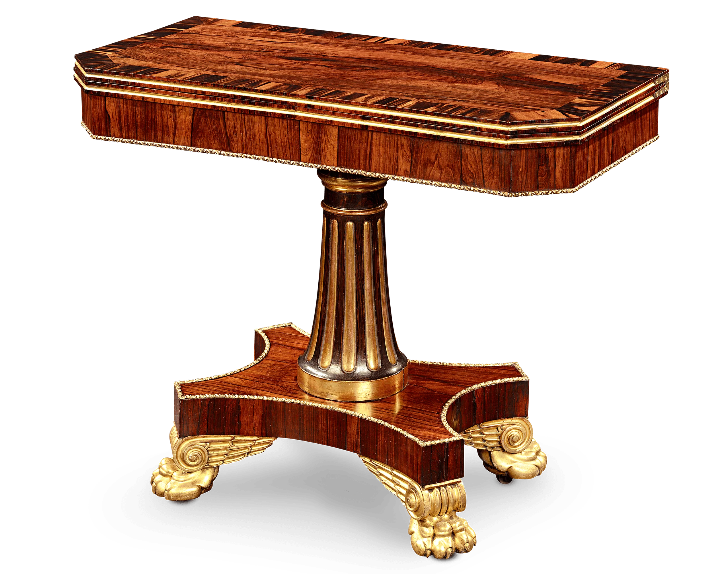 Regency Rosewood Card Tables - Image 2