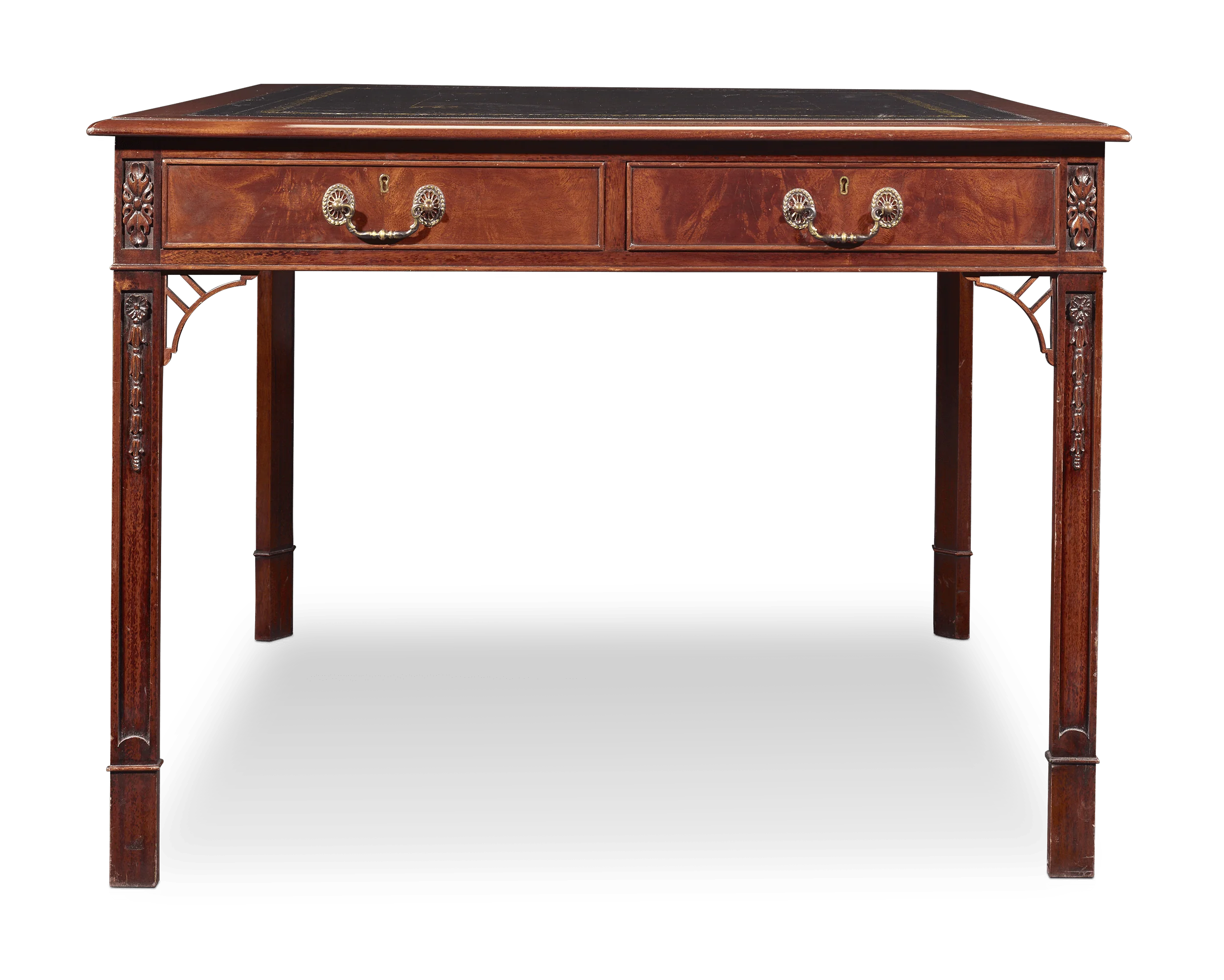Regency-Style Mahogany Library Table - Image 3