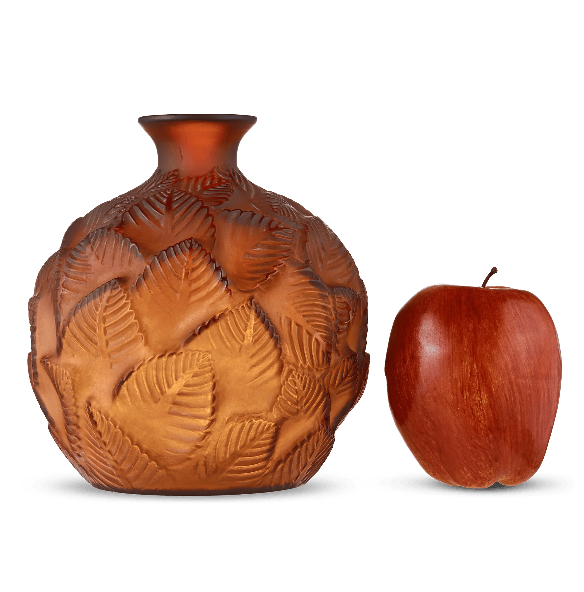 René Lalique Amber Ormeaux Vase - Image 5