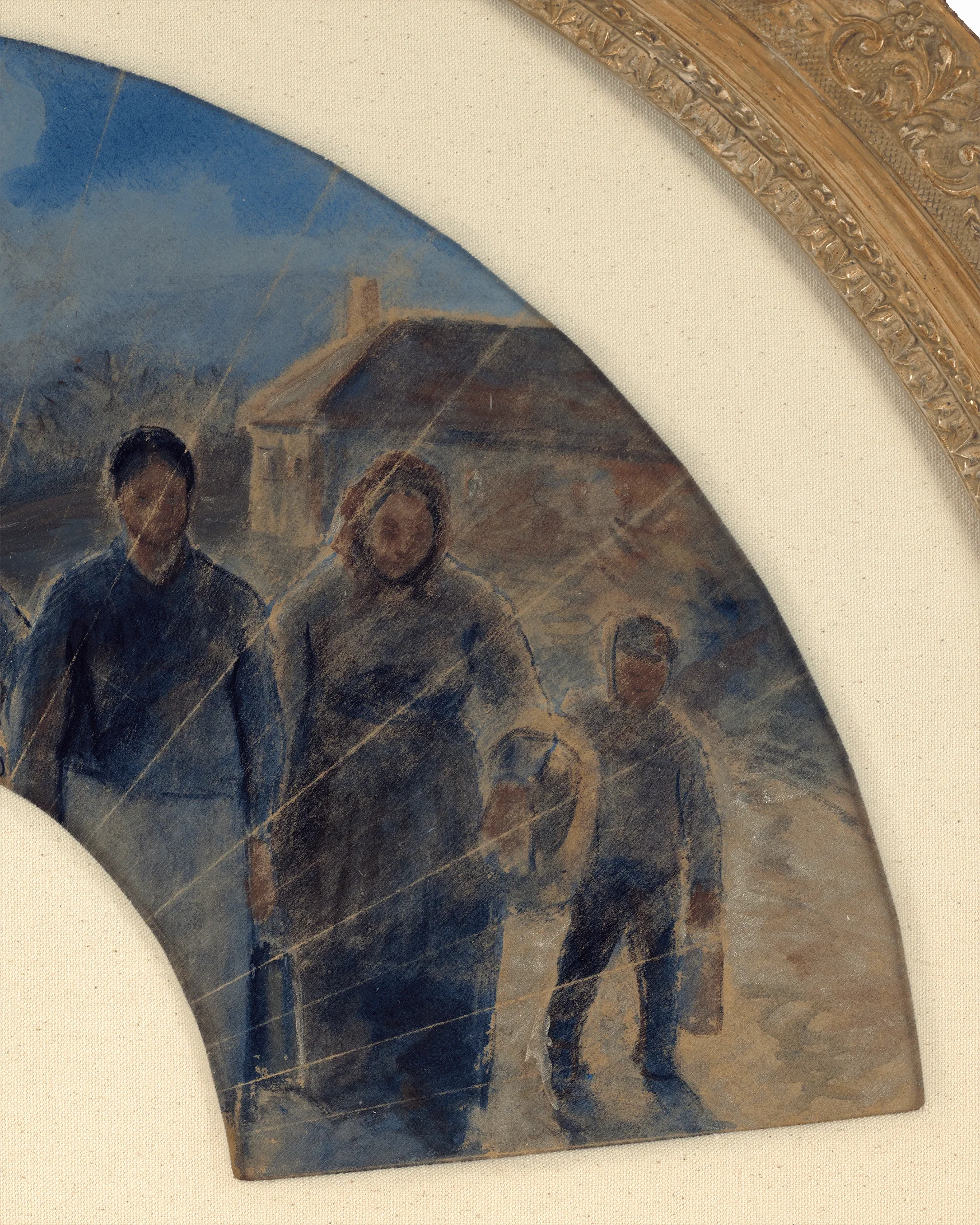 Return to the Village by Moonlight by Camille Pissarro - Image 4