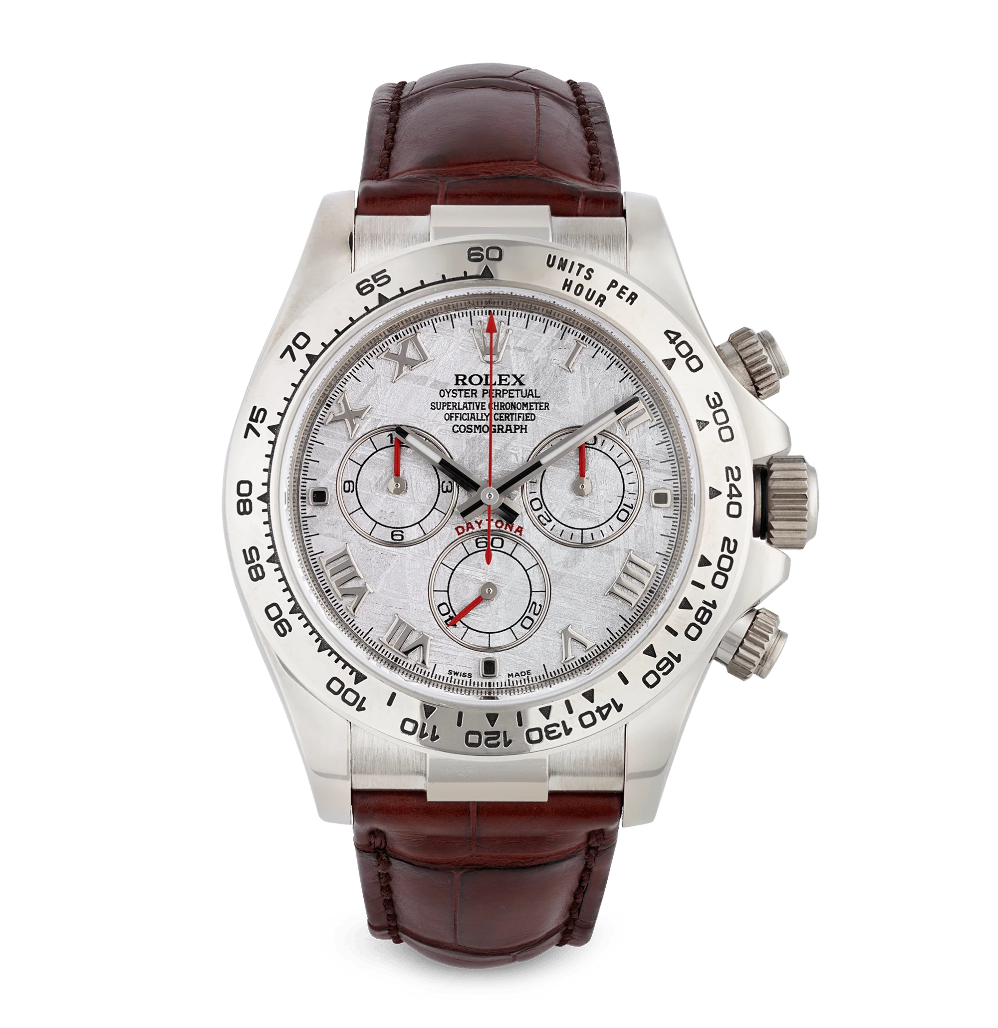 Rolex White Gold Cosmograph Daytona Watch with Meteorite Dial - Image 3